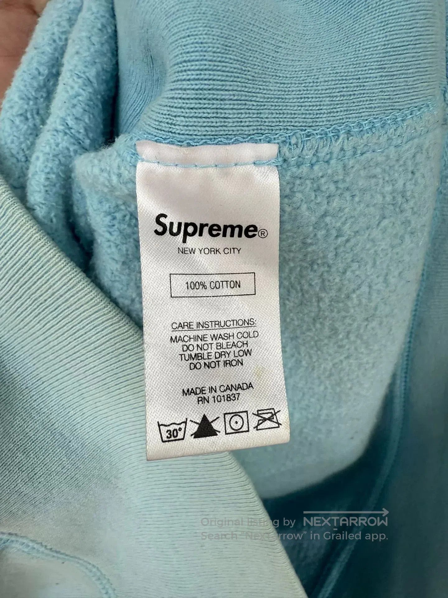 Supreme supreme box logo hoodie in light blue. Size US M / EU 48-50 / 2 - 4 Thumbnail