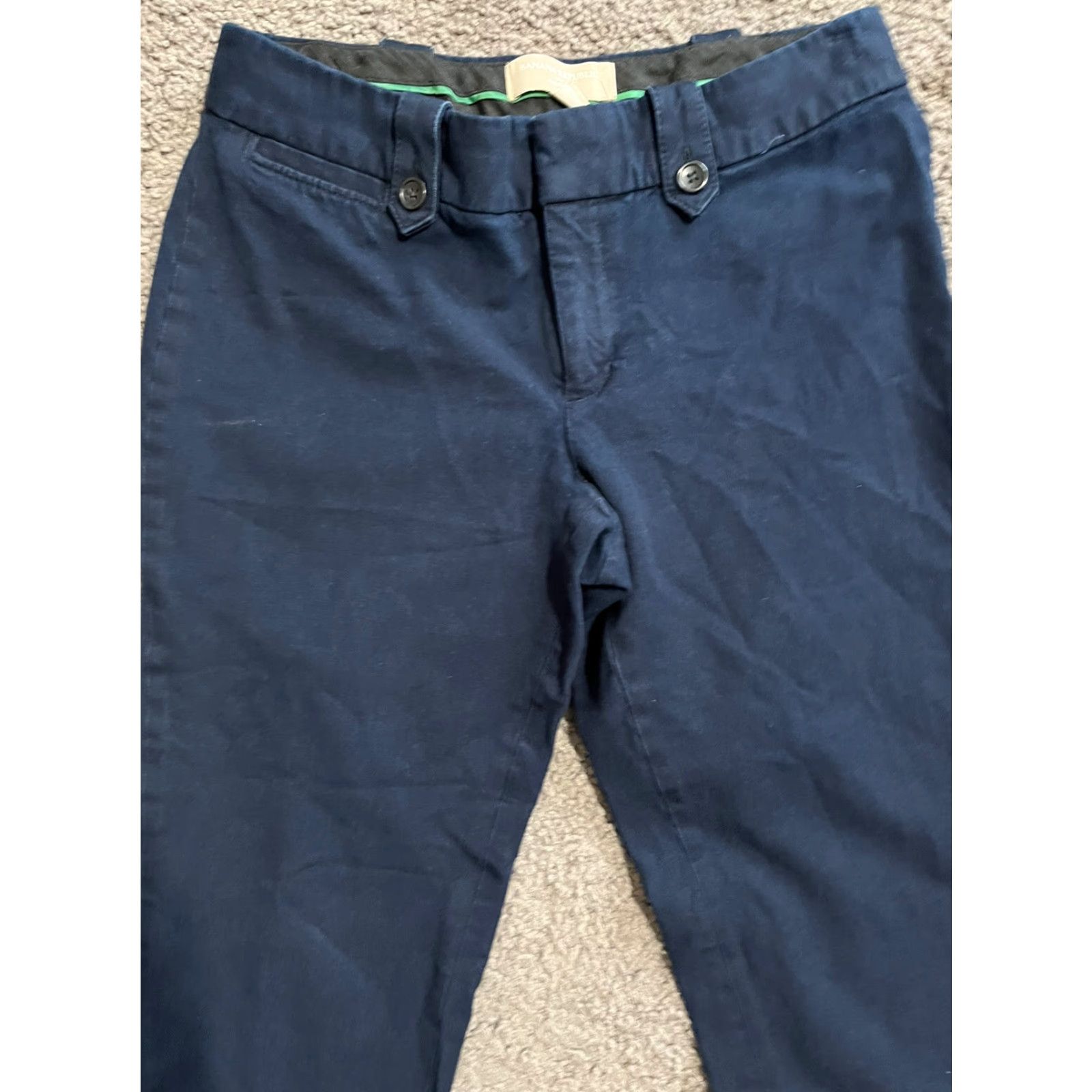 Banana Republic Banana Republic Dress Pants Martin Fit Wool Blend Size 2 Navy Blue Womens Classic Size 26" / US 2 / IT 38 - 2 Thumbnail