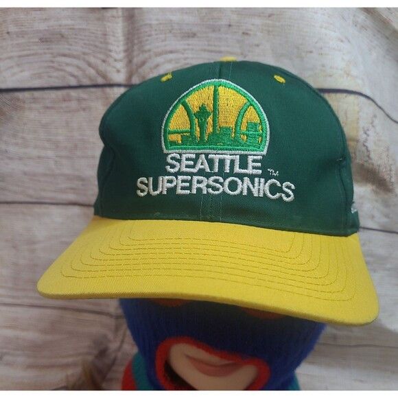 NBA Vintage Seattle Supersonics AJD snapback hat Size ONE SIZE - 2 Thumbnail