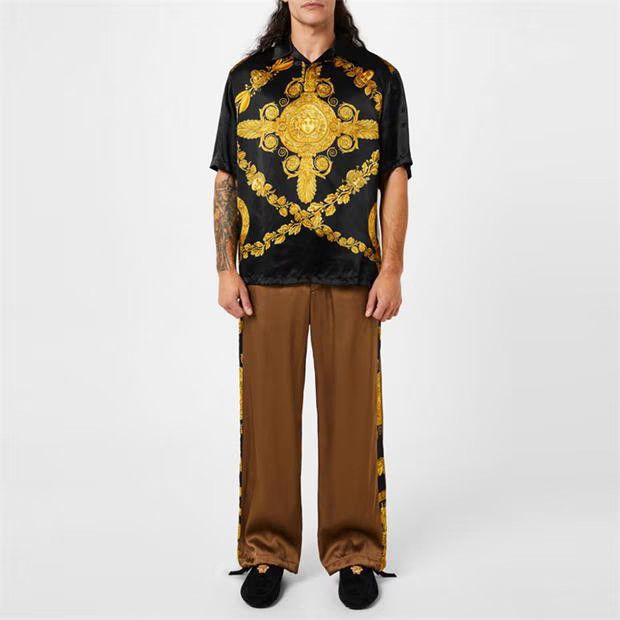 Versace o1g2r1mq0824 Sweatpants & Joggers in Black & Gold Size US 30 / EU 46 - 6 Thumbnail