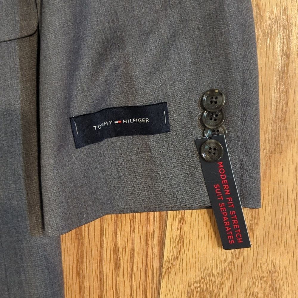 Tommy Hilfiger NEW Tommy Hilfiger wool-blend two-button blazer size 58R Size 54R - 2 Thumbnail