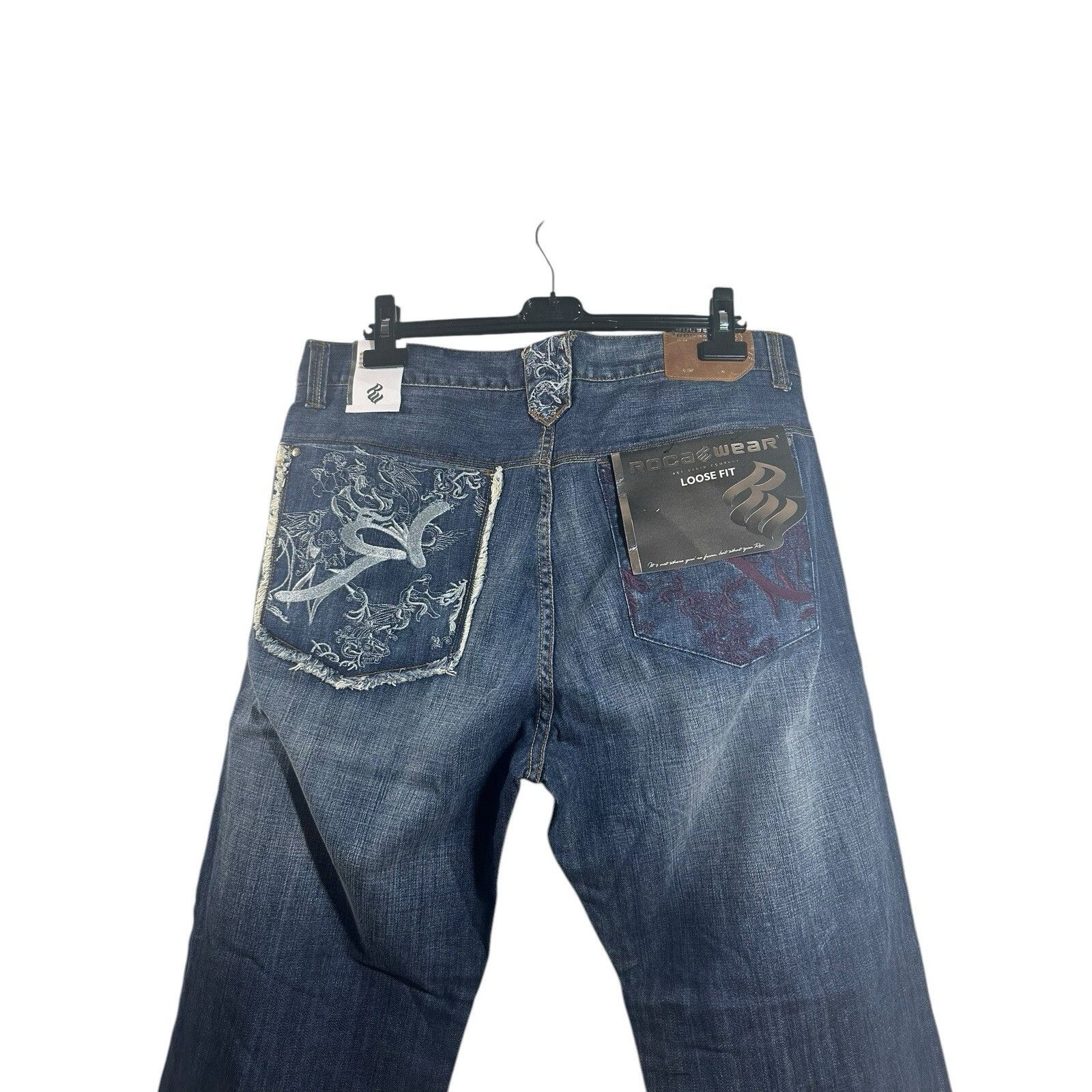 Rocawear Vintage Y2K Rocawear Jeans Mens 38 Denim Baggy Hip Hop Blue Size US 38 / EU 54 - 4 Thumbnail
