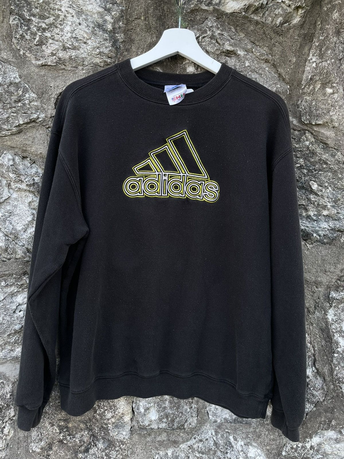 Adidas × Vintage Vintage 90s Adidas Embroidered Sweatshirt M/L Size US M / EU 48-50 / 2 - 1 Thumbnail