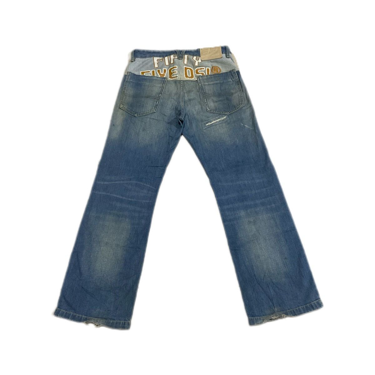 🔥Sick Y2K 55 DSL Baggy Denim Distressed