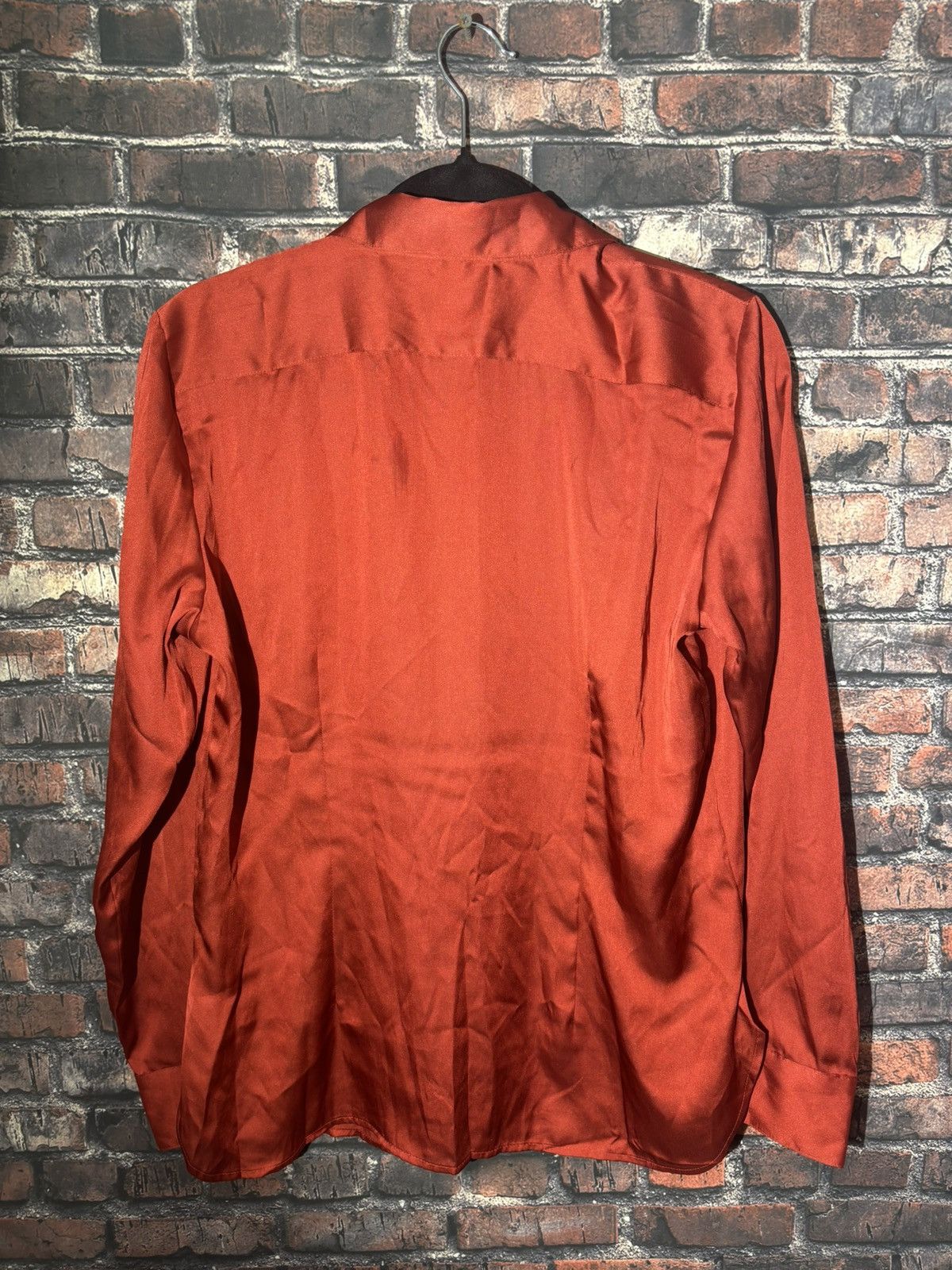 Lauren Ralph Lauren Lauren Ralph Lauren Red Button Up Long Sleeve Blouse M Size M / US 6-8 / IT 42-44 - 3 Thumbnail