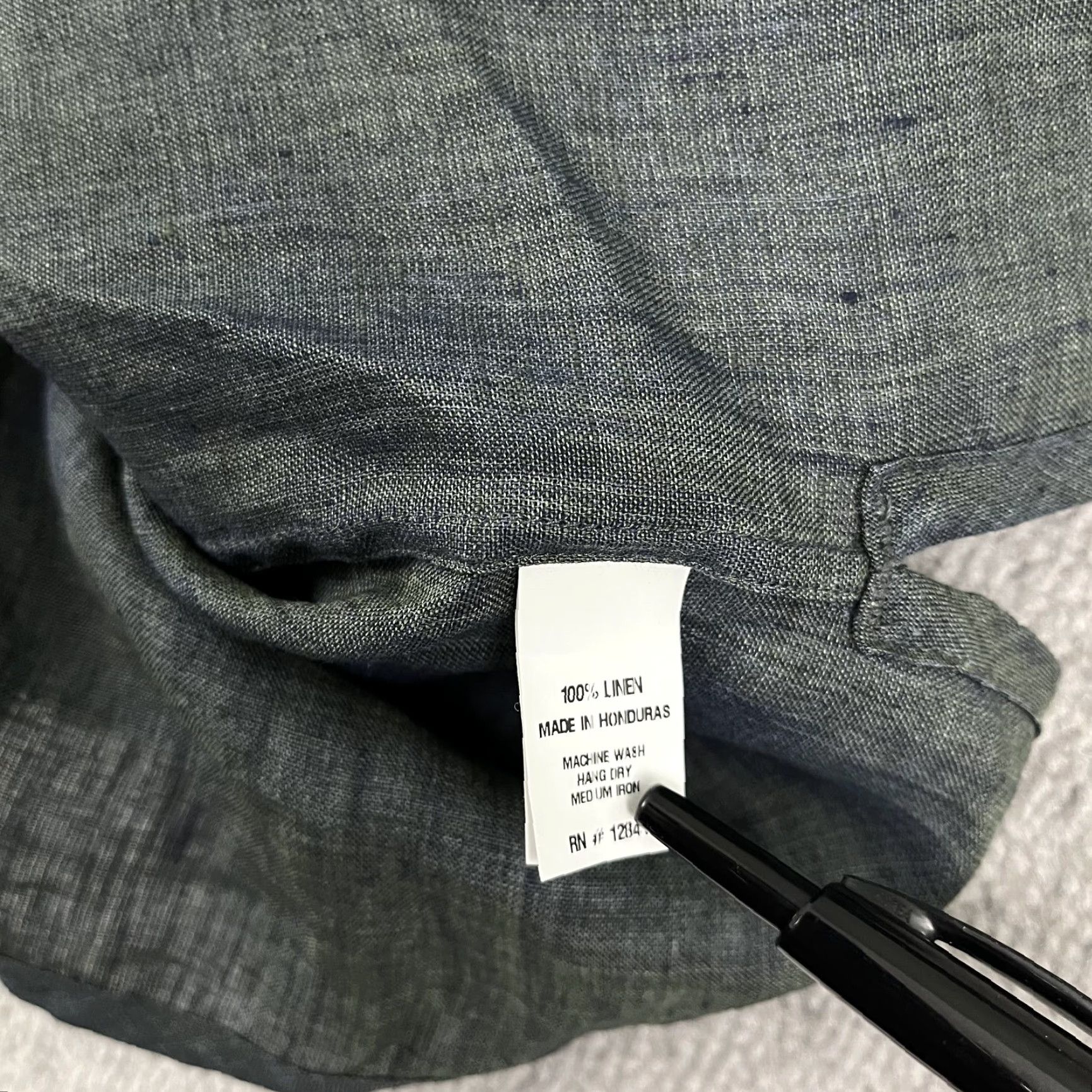 Vintage Ann Mashburn Shirt Small Green Button Up Shirt Oversized Linen Minimalist Mature Top Womens Size S / US 4 / IT 40 - 6 Thumbnail