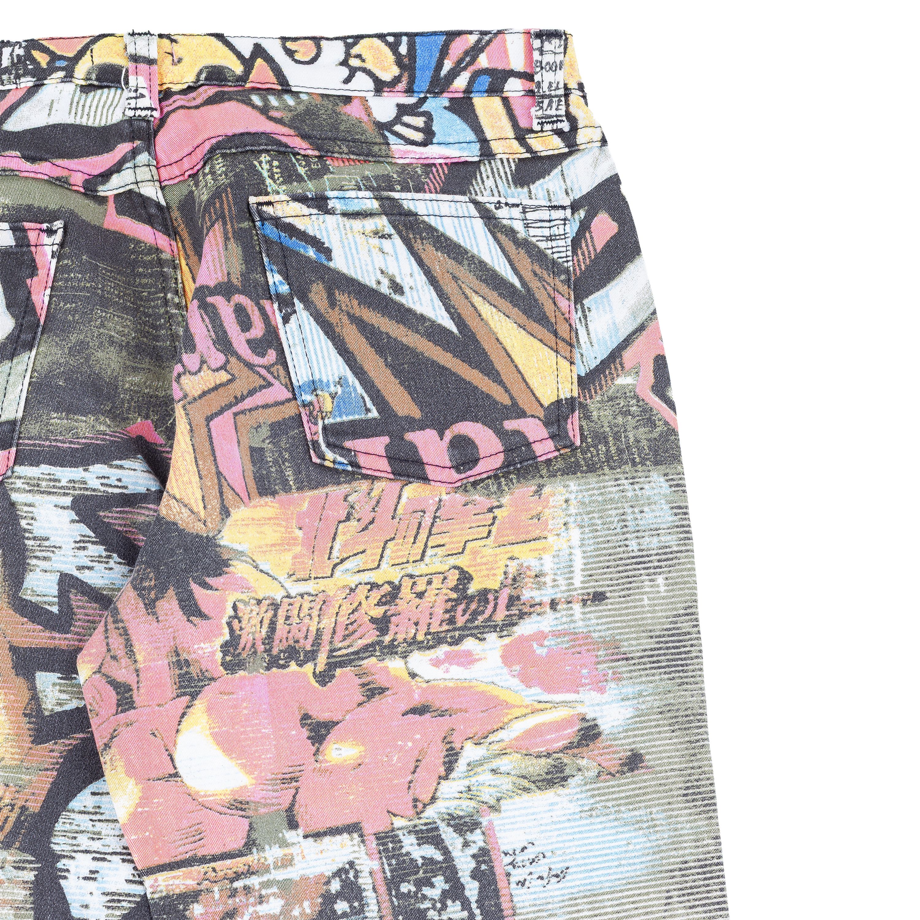 Roberto Cavalli Roberto Cavalli Angels Graffiti Comic Printed Pants Size 26" / US 2 / IT 38 - 7 Thumbnail