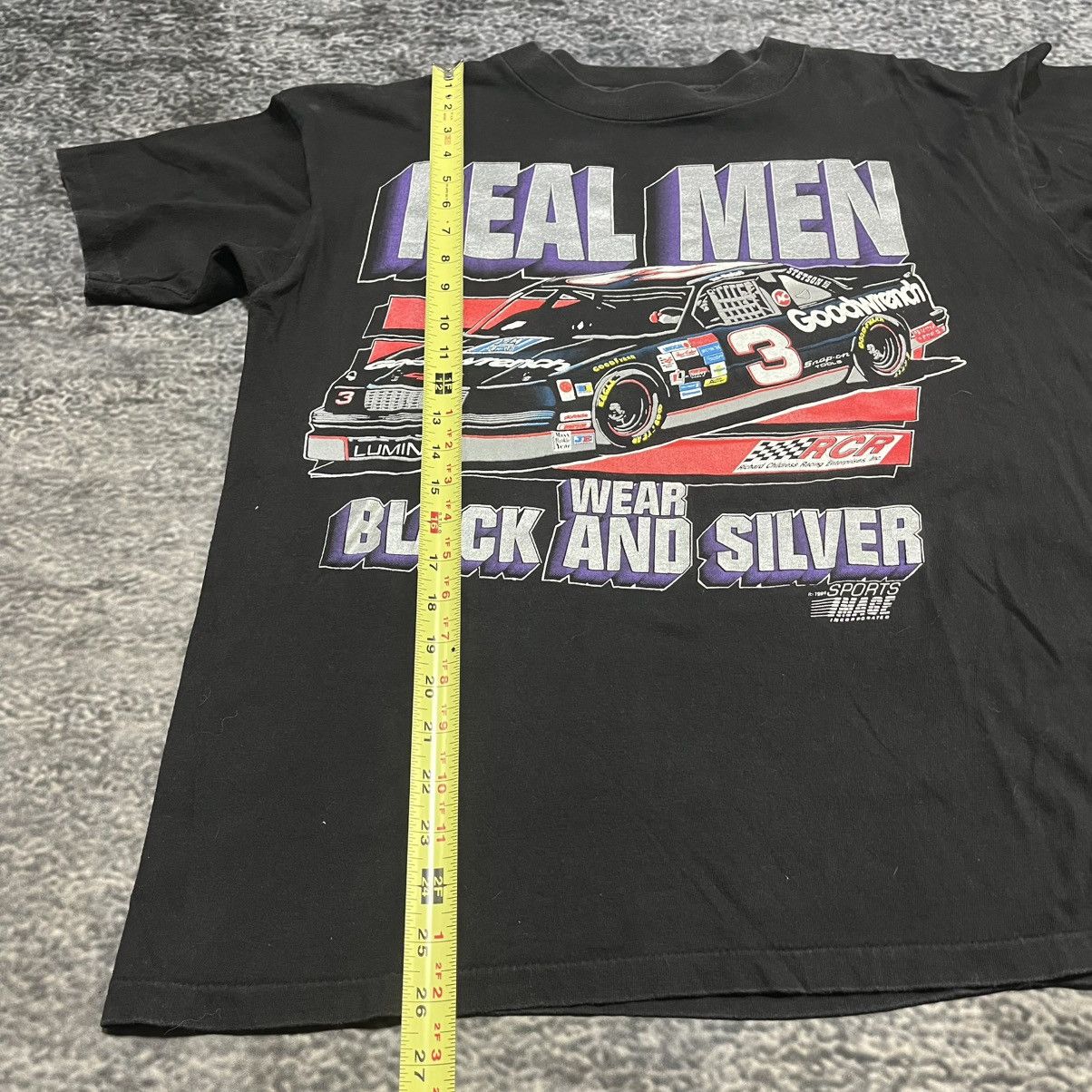 NASCAR Vintage 90s Dale Earnhardt NASCAR Racing Black T Shirt Large Size US L / EU 52-54 / 3 - 8 Thumbnail