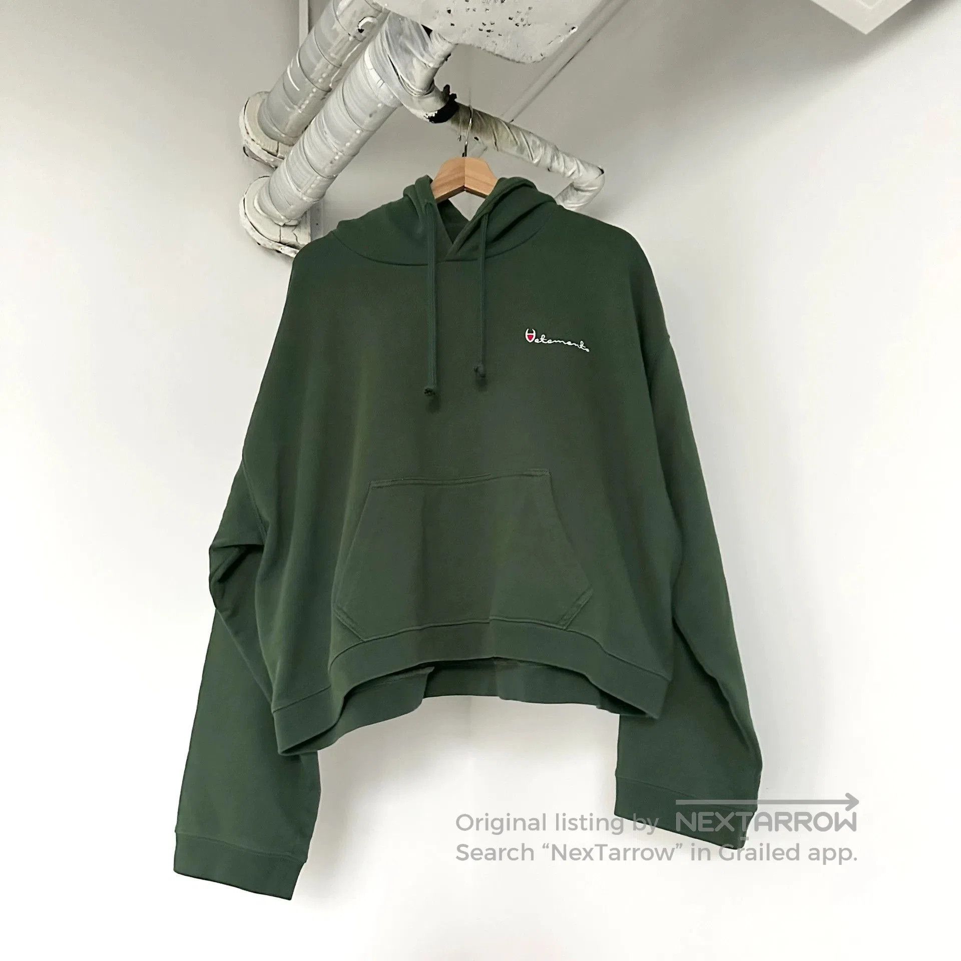 Vetements SS16 Vetements Cotton Green Polizei Hoodie | Grailed