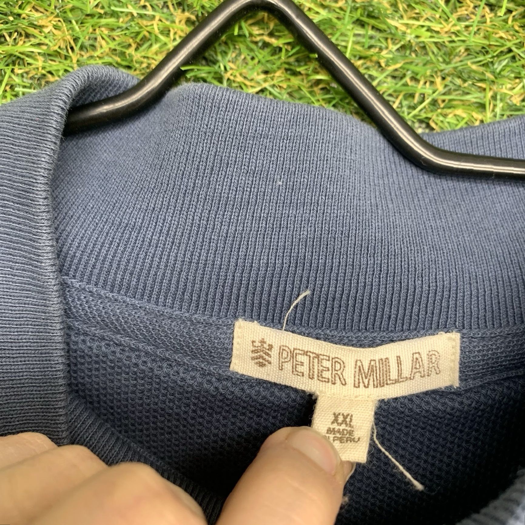 Peter Millar VEST Peter Millar 2XL Blue 1/4 Zip Golf Performance Lightweight Wicking Embroidered Logo Regular Mens Near-Measureable Comfort Size US XXL / EU 58 / 5 - 7 Thumbnail