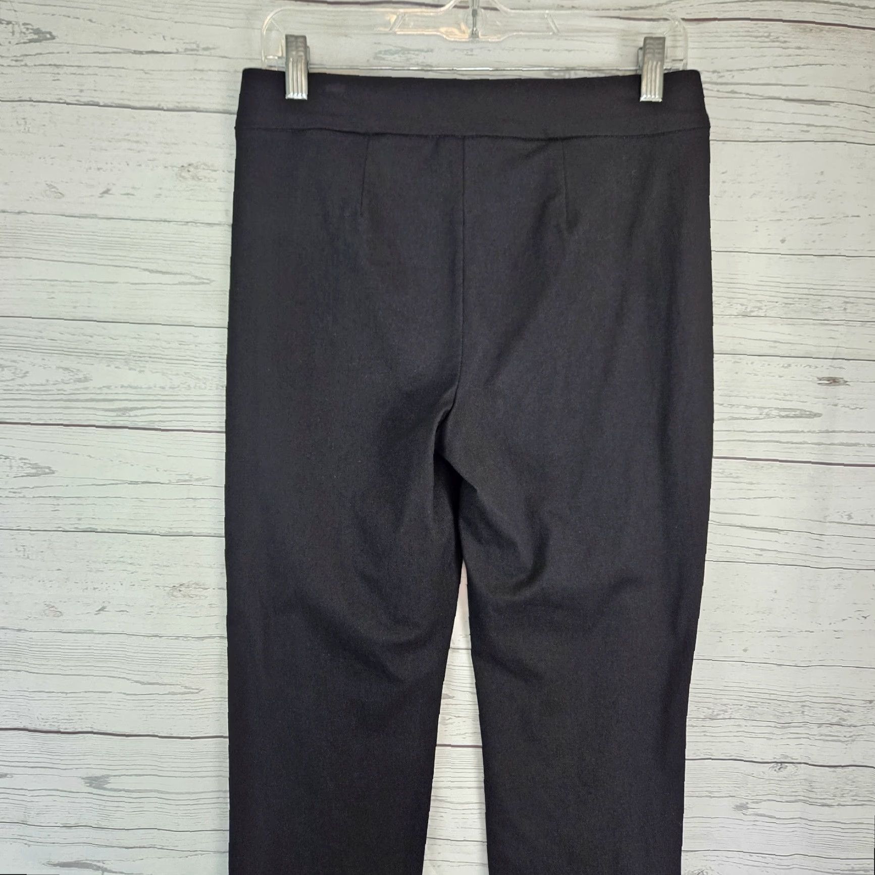 Vintage Chico's Travelers Womens Ankle Pants Sz Small Black Pull On Mid Rise Size 28" / US 6 / IT 42 - 4 Thumbnail