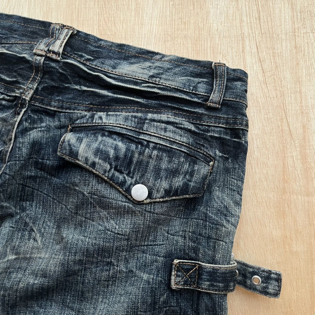 semanticdesign SEMANTIC DESIGN DENIM CARGO DISTREESED FLARED JAPANESE BRAND Size US 34 / EU 50 - 11 Thumbnail