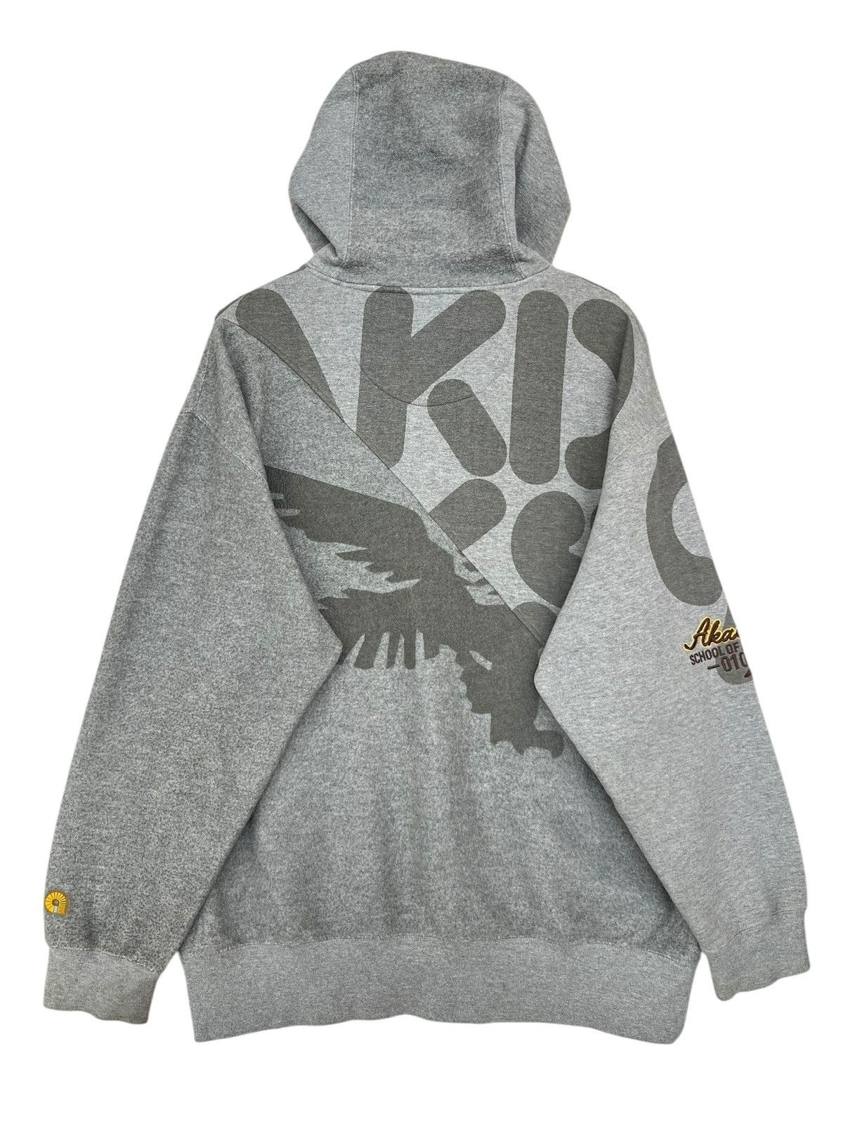 Akademiks Vintage 2000s Y2k Akademiks Japan Baggy Boxy Grey Hoodie Size US XL / EU 56 / 4 - 2 Thumbnail