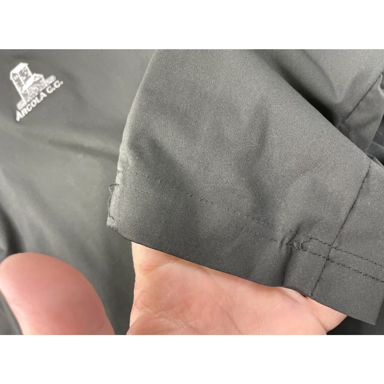 RLX Ralph Lauren RLX Ralph Lauren Golf Mens Large Black Windbreaker Pullover Jacket ARCOLA CC - 1/4 Zip, Wind-Resistant, Stand-Up Collar, Softshell, Logo, Regular Fit Size US L / EU 52-54 / 3 - 4 Thumbnail