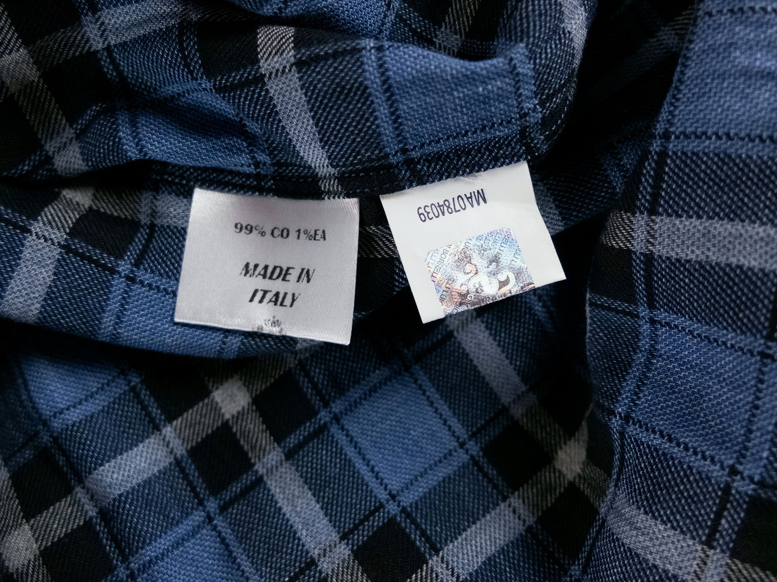 Luigi Borrelli BORRELLI Napoli blue cotton plaid dress shirt Size 42 / 16.5 Size US XL / EU 56 / 4 - 5 Thumbnail