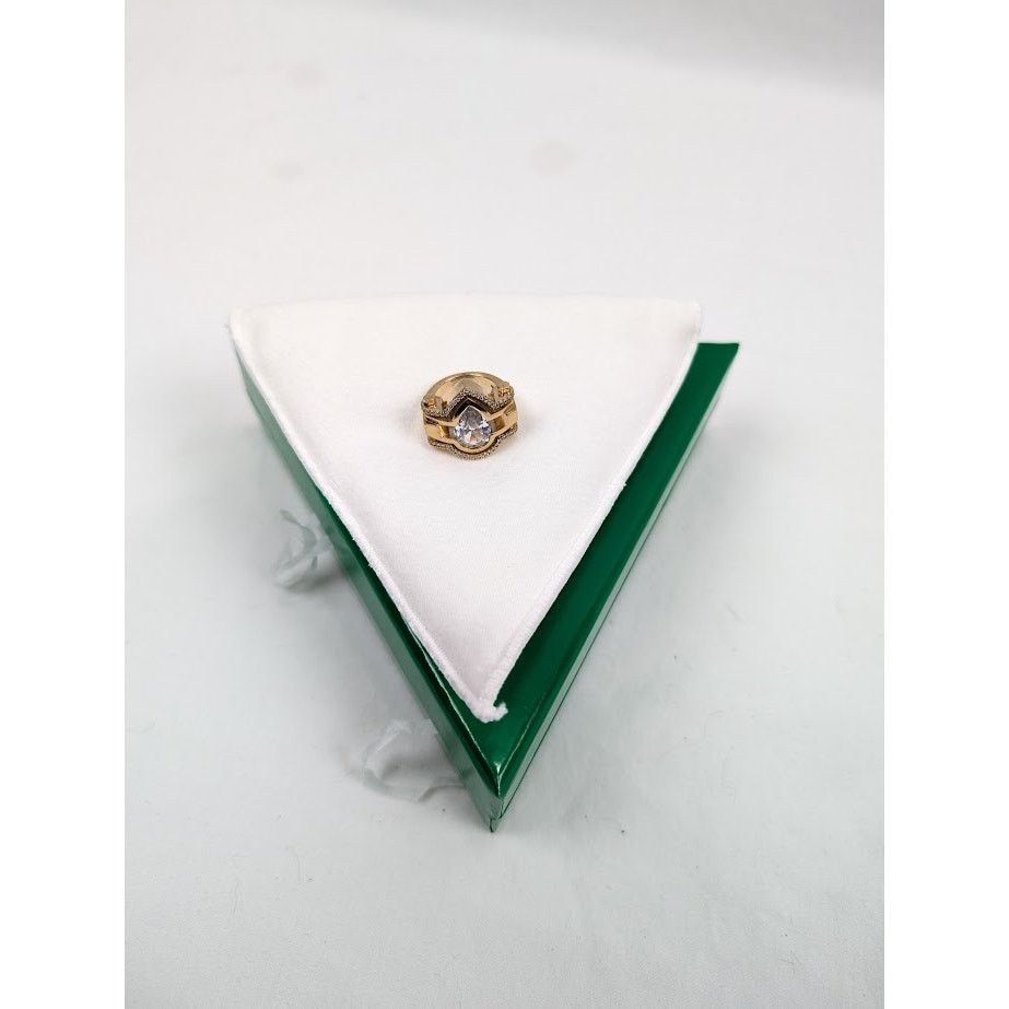 Bottega Veneta o1rshd1 Size: 11 / Cubic Zirconia Ring in Gold Silver White Size ONE SIZE - 11 Thumbnail