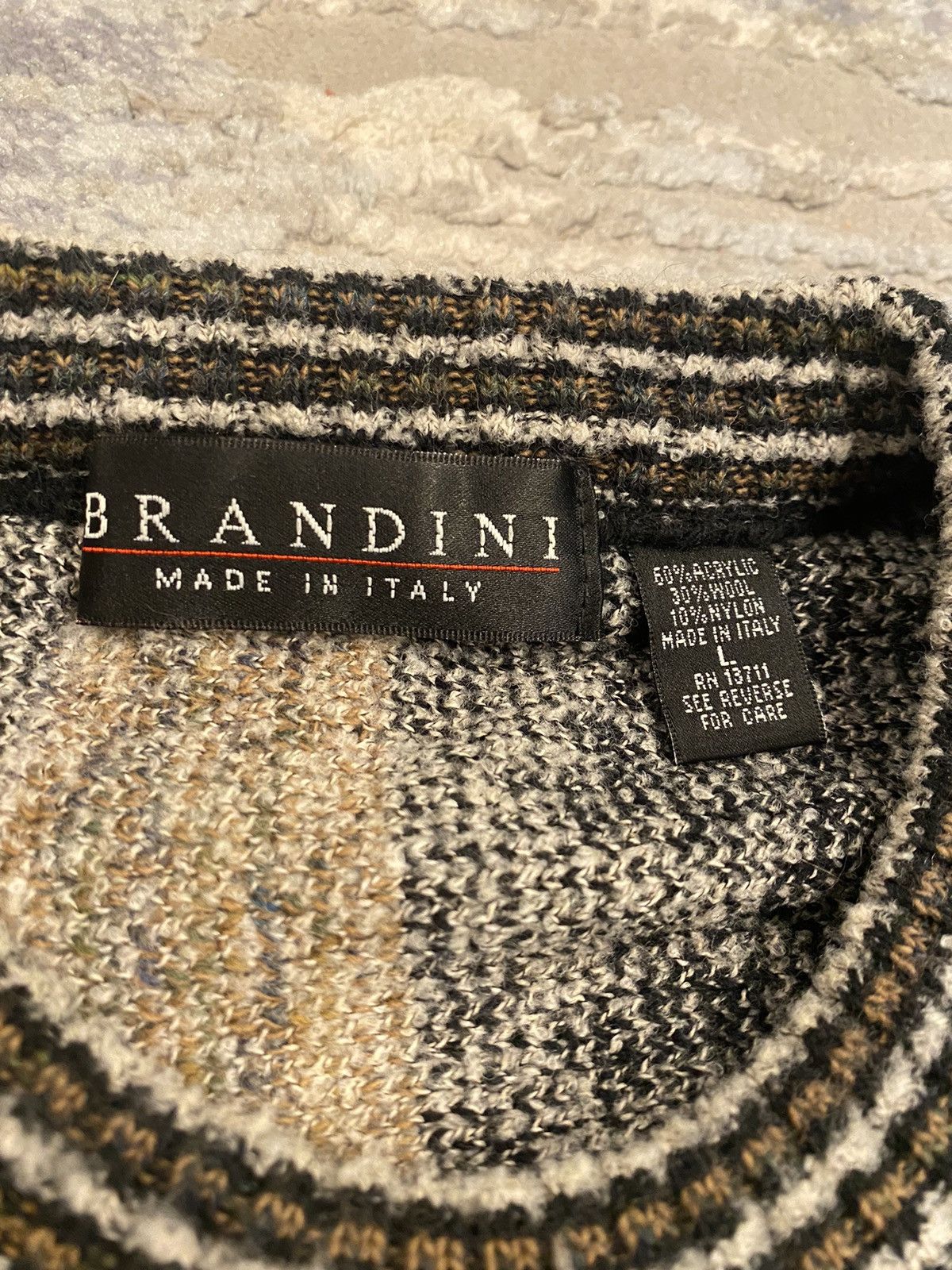 Brandini × Designer × Vintage Brandini made in italy knitted sweater Size US L / EU 52-54 / 3 - 2 Thumbnail