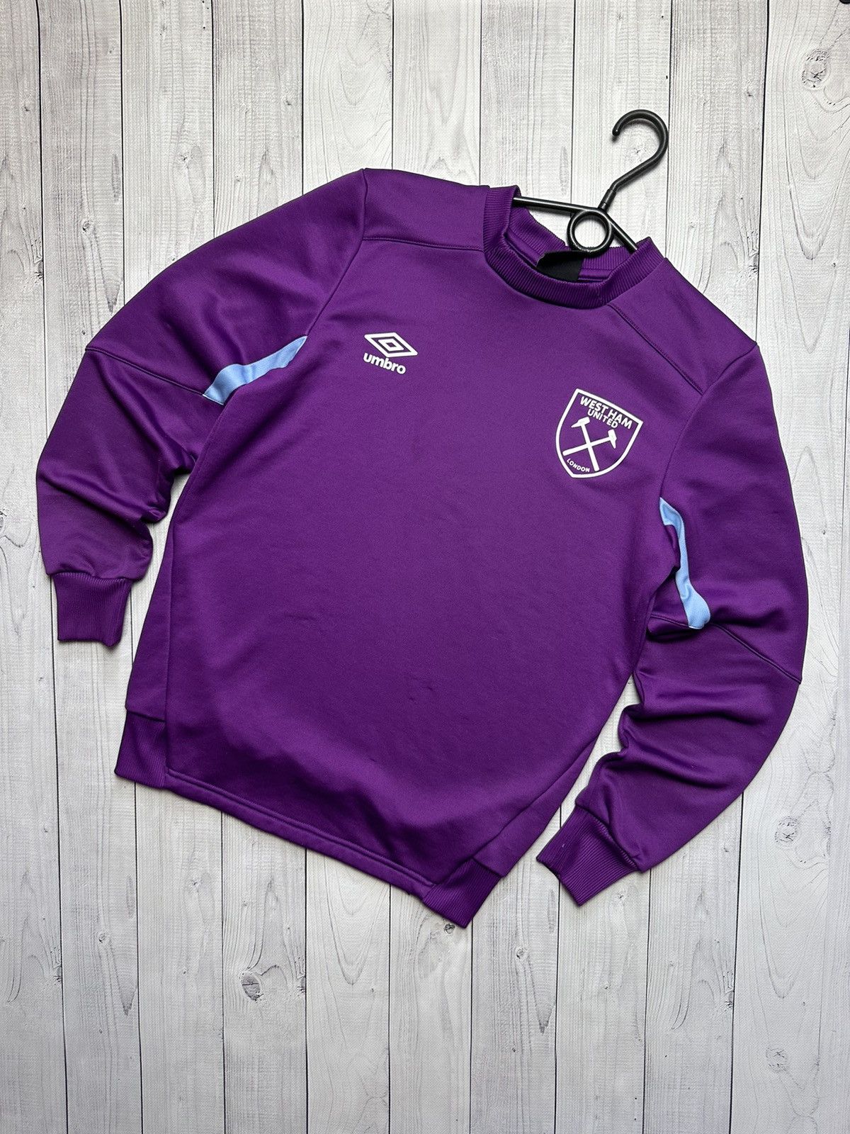 Umbro × Vintage Vintage Umbro West Ham soccer sweatshirt size S purple Size US S / EU 44-46 / 1 - 1 Thumbnail