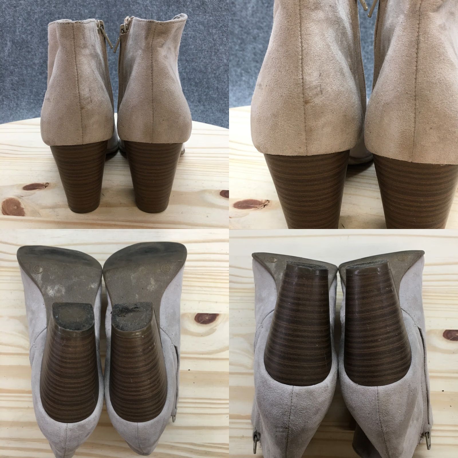 Old Navy Old Navy Boots Womens 9 Ankle Booties Beige Faux Suede Heel Zip Casual Bootie Size US 9 / IT 39 - 8 Thumbnail