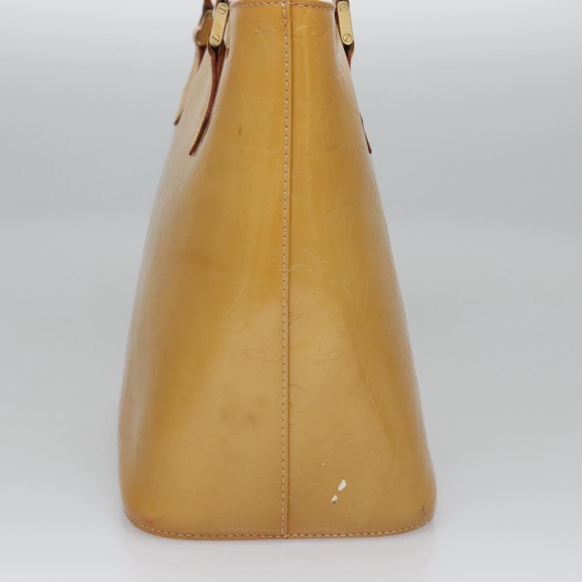 Louis Vuitton LOUIS VUITTON Monogram Vernis Houston Hand Bag Beige M91004 Size ONE SIZE - 4 Thumbnail
