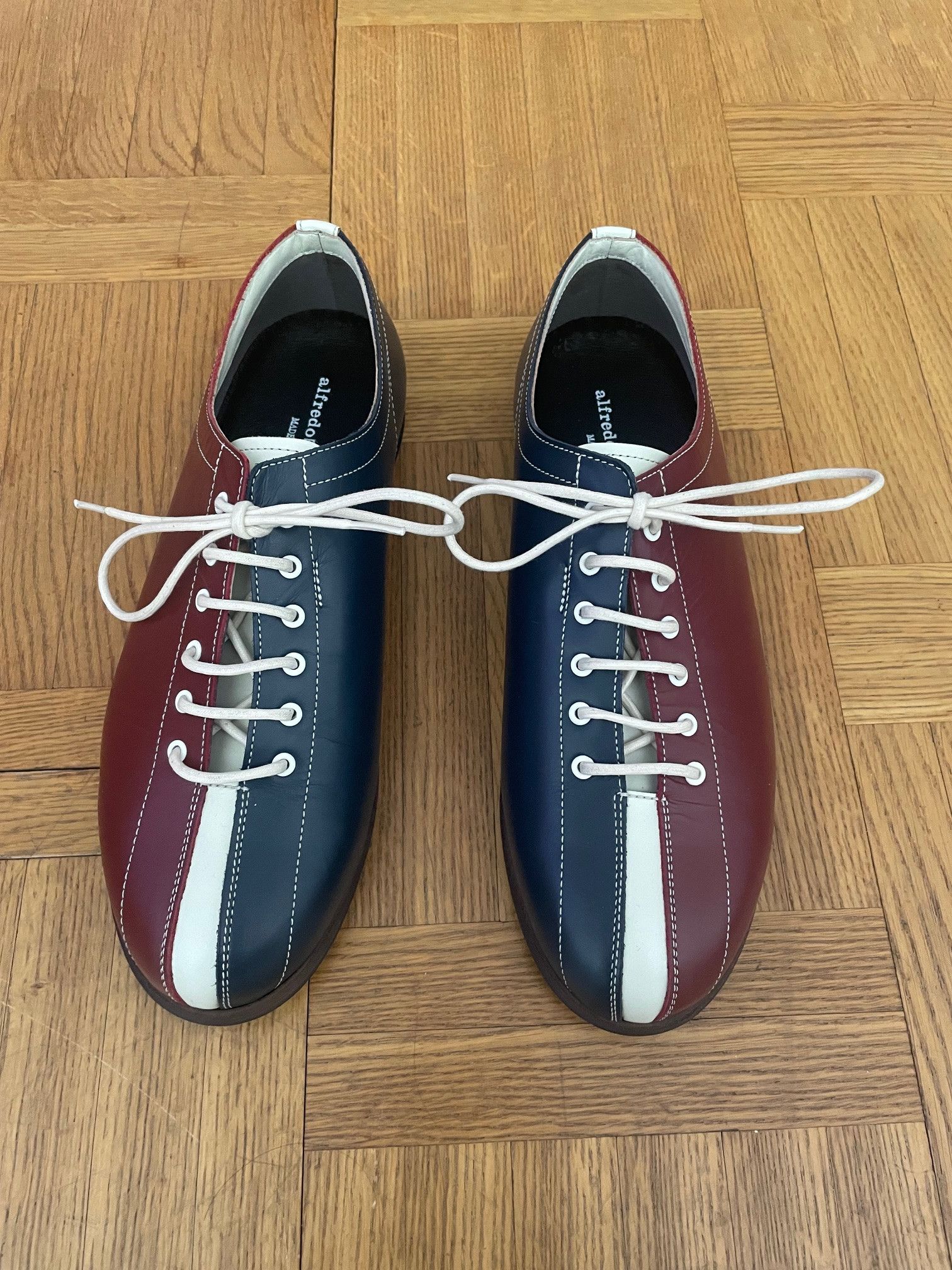 Alfredo Bannister Alfredo Bannister tricolor leather bowling shoes Size US 8 / EU 41 - 1 Thumbnail