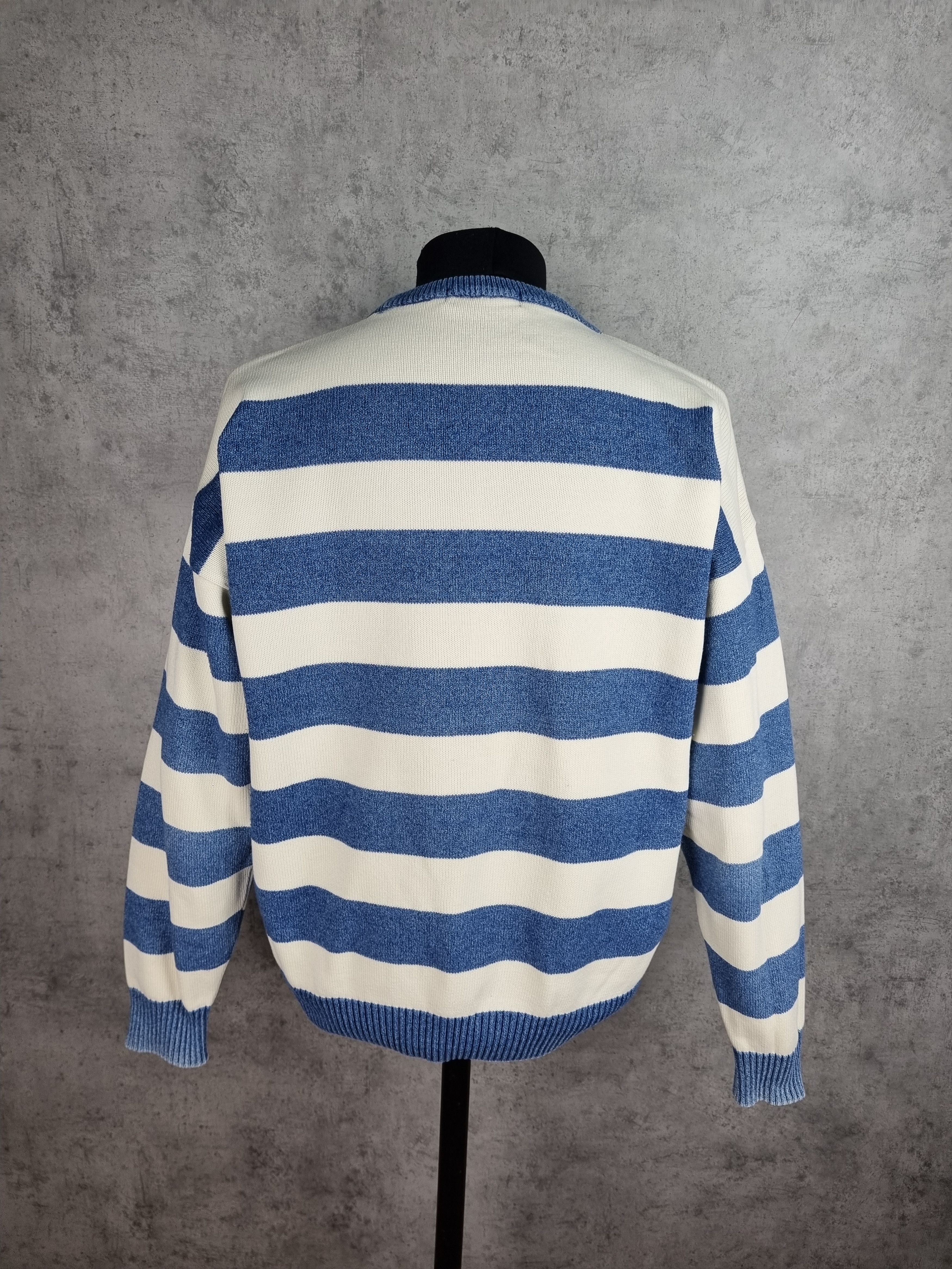 Burberry × Burberry Prorsum × Vintage Burberrys Blues Striped Sweater Size US L / EU 52-54 / 3 - 3 Thumbnail