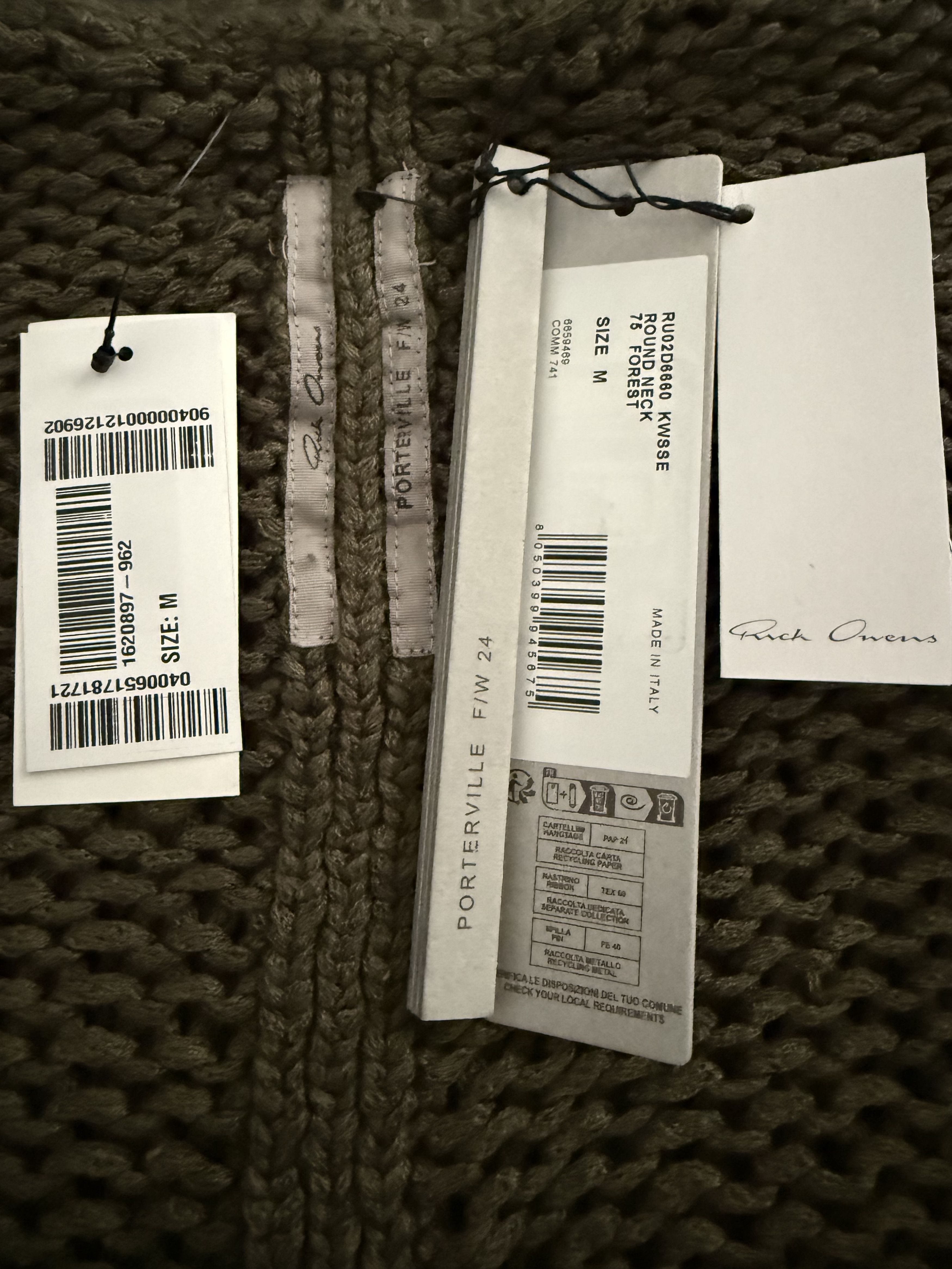 Rick Owens Cashmere&Silk Las Palmas Open-Knit Sweater Size US M / EU 48-50 / 2 - 9 Thumbnail