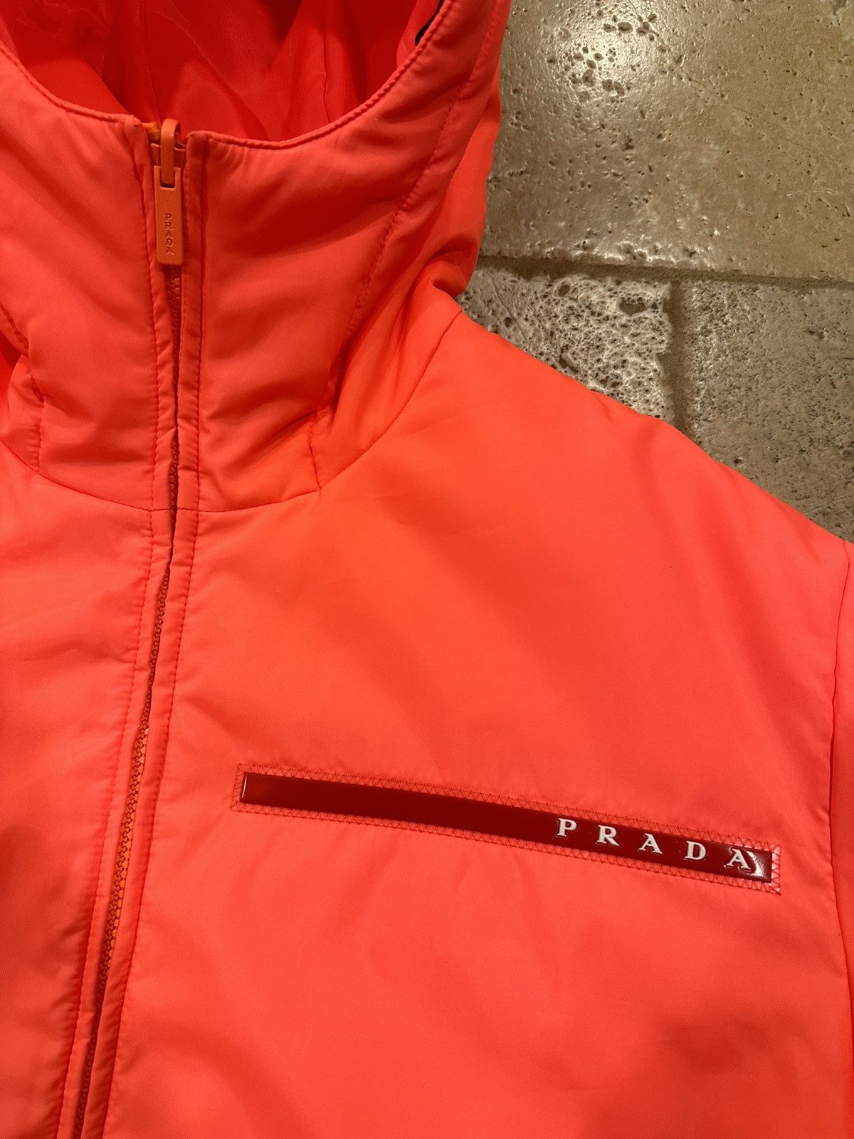 Prada Prada Linea Logo Stripe Linea Rossa 2018 Tech Orange Jacket Size US M / EU 48-50 / 2 - 7 Thumbnail