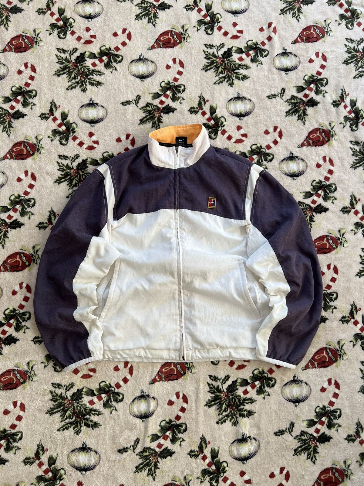 hot nike court vintage basic logo oversize gorpcore light jacket