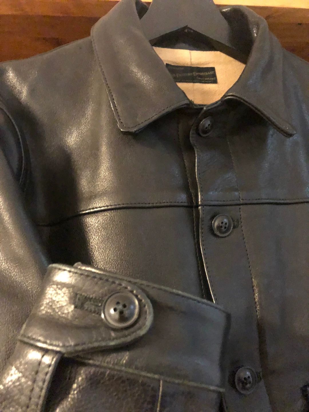 Other FEE 506 Vintage Buffalo Leather L Jacket Size US L / EU 52-54 / 3 - 4 Thumbnail