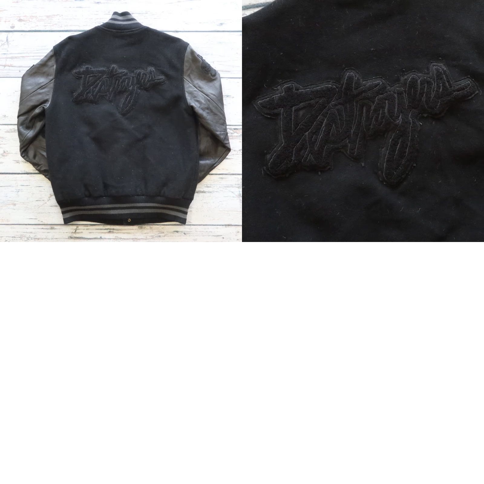 Nike VINTAGE Nike Dunk Destroyer Varsity Jacket Men M Black Size US M / EU 48-50 / 2 - 11 Thumbnail
