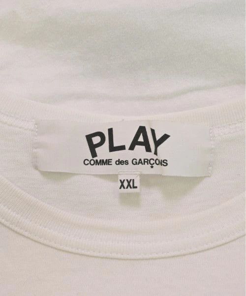 Comme des Garcons PLAY T-Shirts Short Sleeve Crewneck Cotton Plain White Size US XXL / EU 58 / 5 - 8 Thumbnail