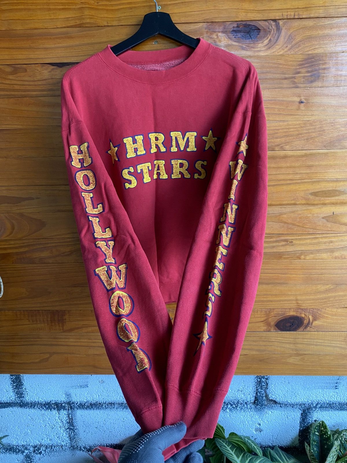 Hollywood Ranch Market “HRM Stars” Sweatshirt – Burgundy Red