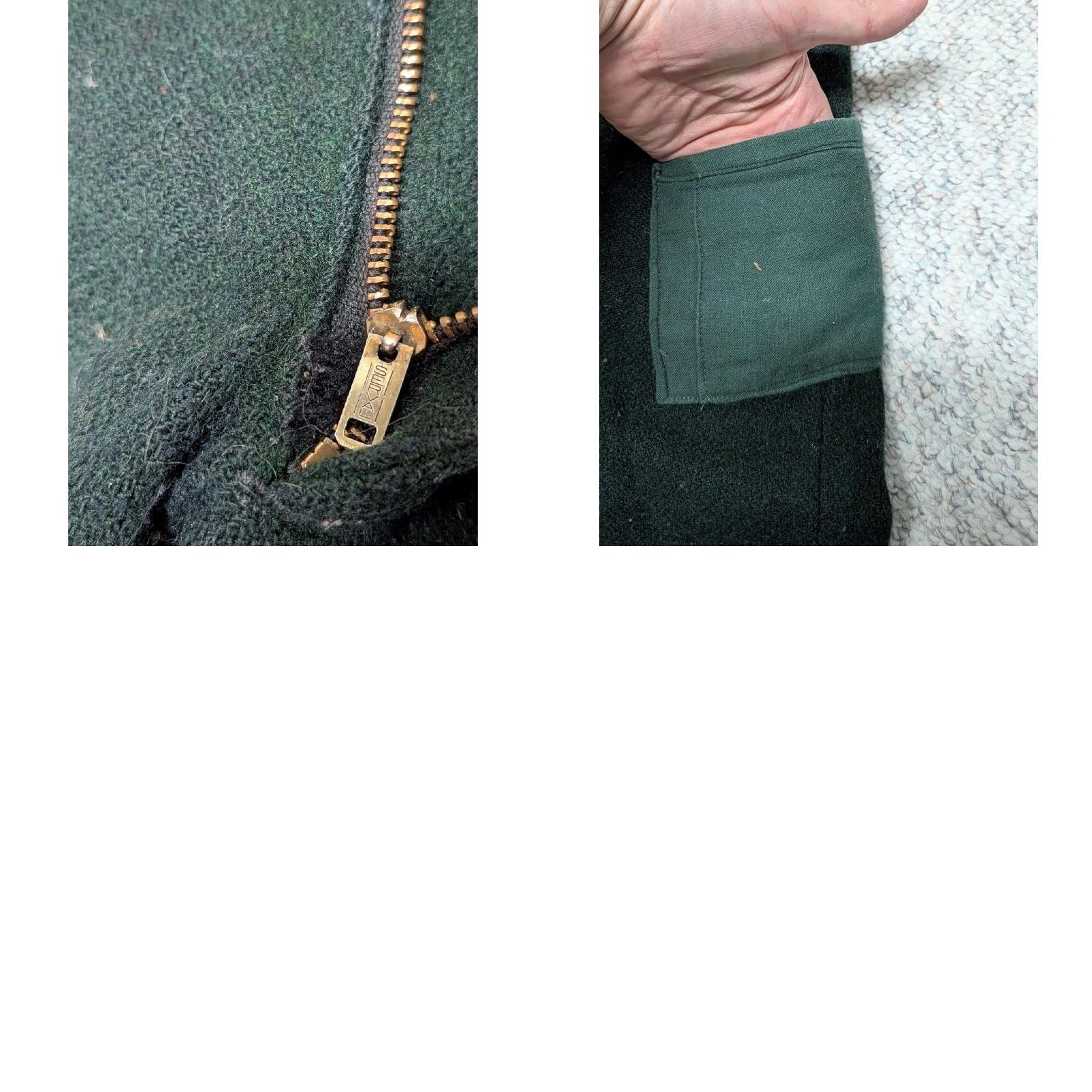 Vintage VINTAGE HUNTING CARGO Pants Green Wool 32x30 MILITARY thick Mens Size US 32 / EU 48 - 8 Thumbnail