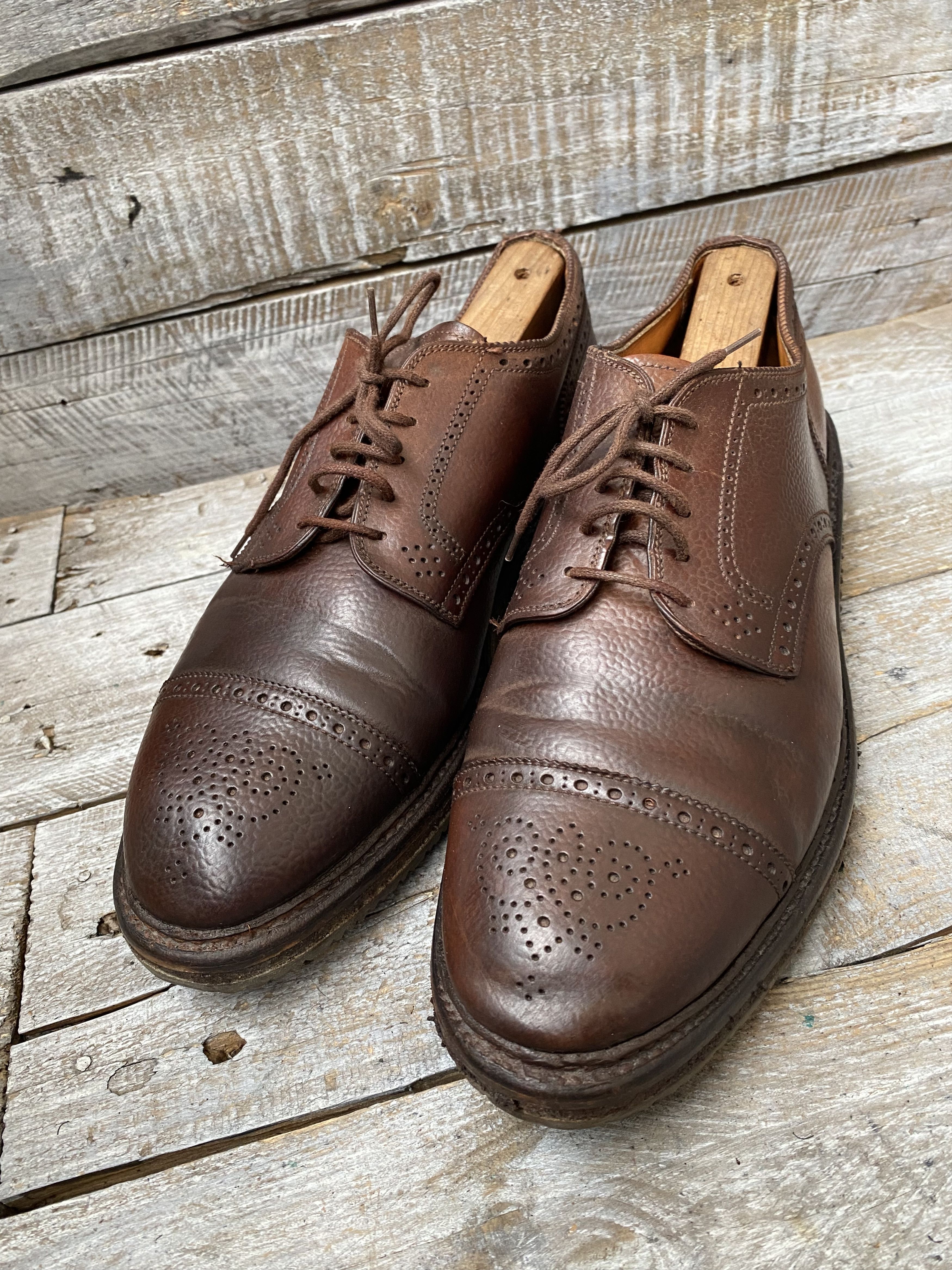 Alden Alden cap-toe oxford shell cordovan shoes Size US 8.5 / EU 41-42 - 4 Thumbnail