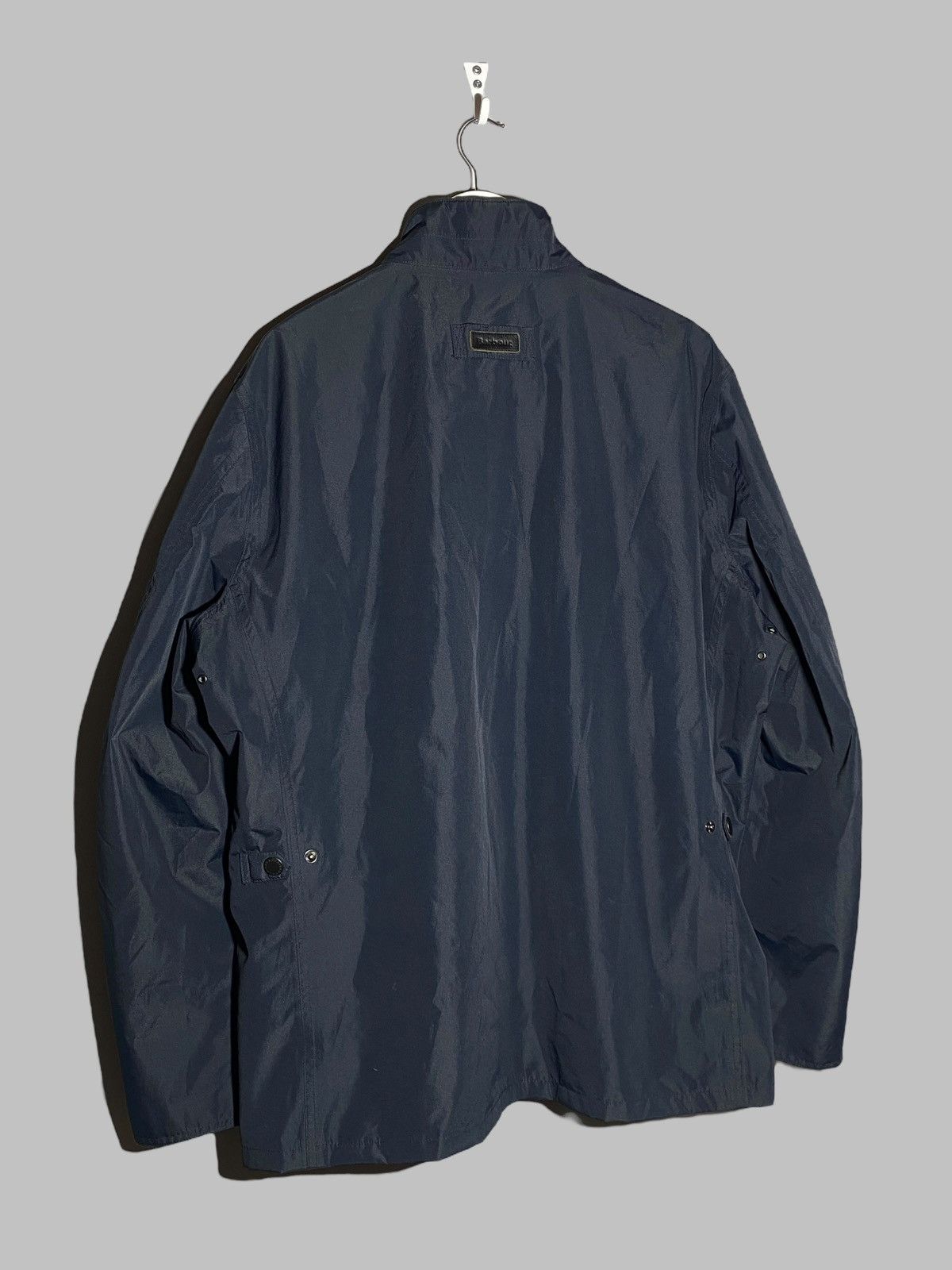 Barbour 🔥 BARBOUR INTL NAVY WINDBREAKER JACKET MOTO BRITISH ICON Size US XXL / EU 58 / 5 - 2 Thumbnail