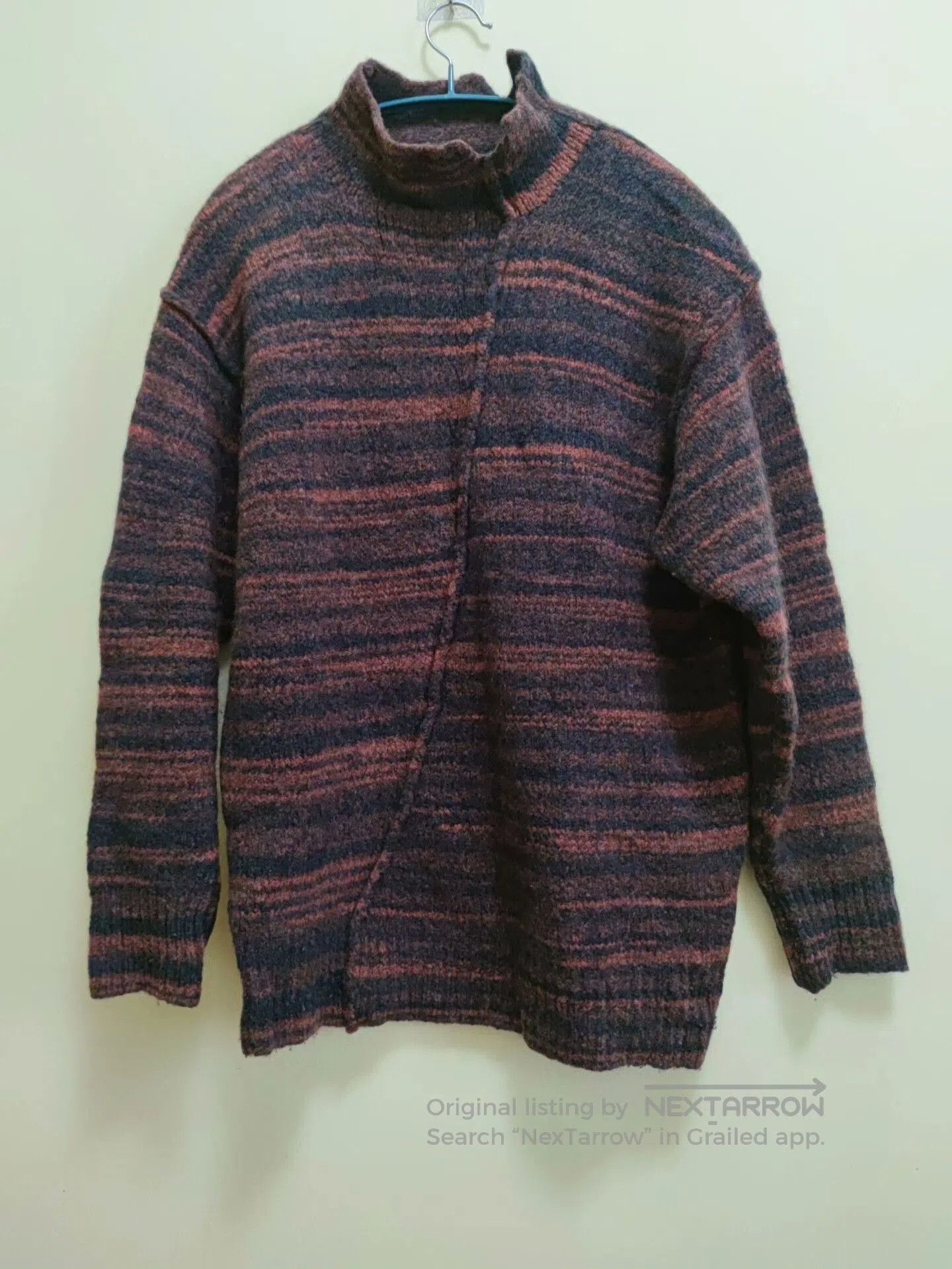 Isabel Benenato Avant-Garde Wool Men's Knit Sweater. Size US M / EU 48-50 / 2 - 1 Thumbnail