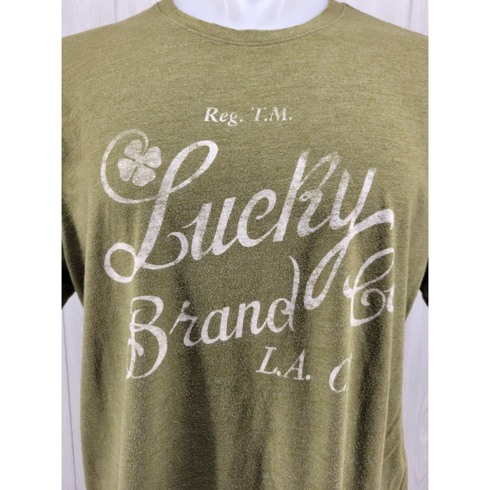 Lucky Brand Lucky Brand Men’s Lightweight Short Sleeve Graphic T-Shirt XL Green Size US XL / EU 56 / 4 - 2 Thumbnail