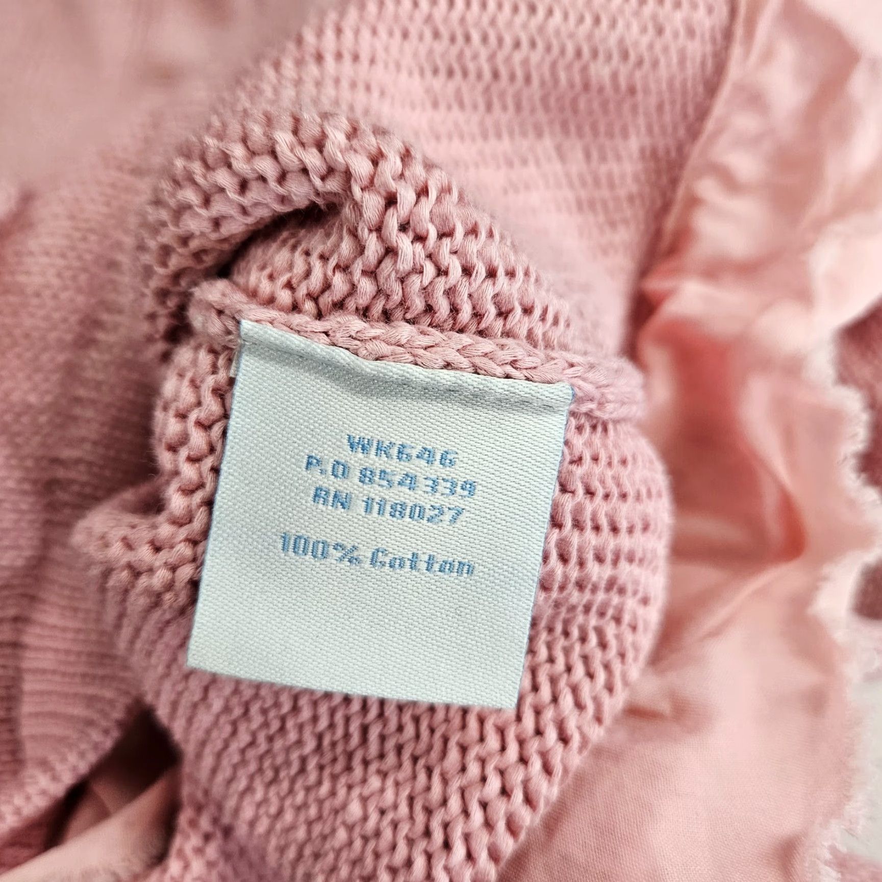Boden Boden Cardigan Women Knit Cotton 3/4 Sleeve Pink Ruffle Button Sz 8 Size M / US 6-8 / IT 42-44 - 5 Thumbnail
