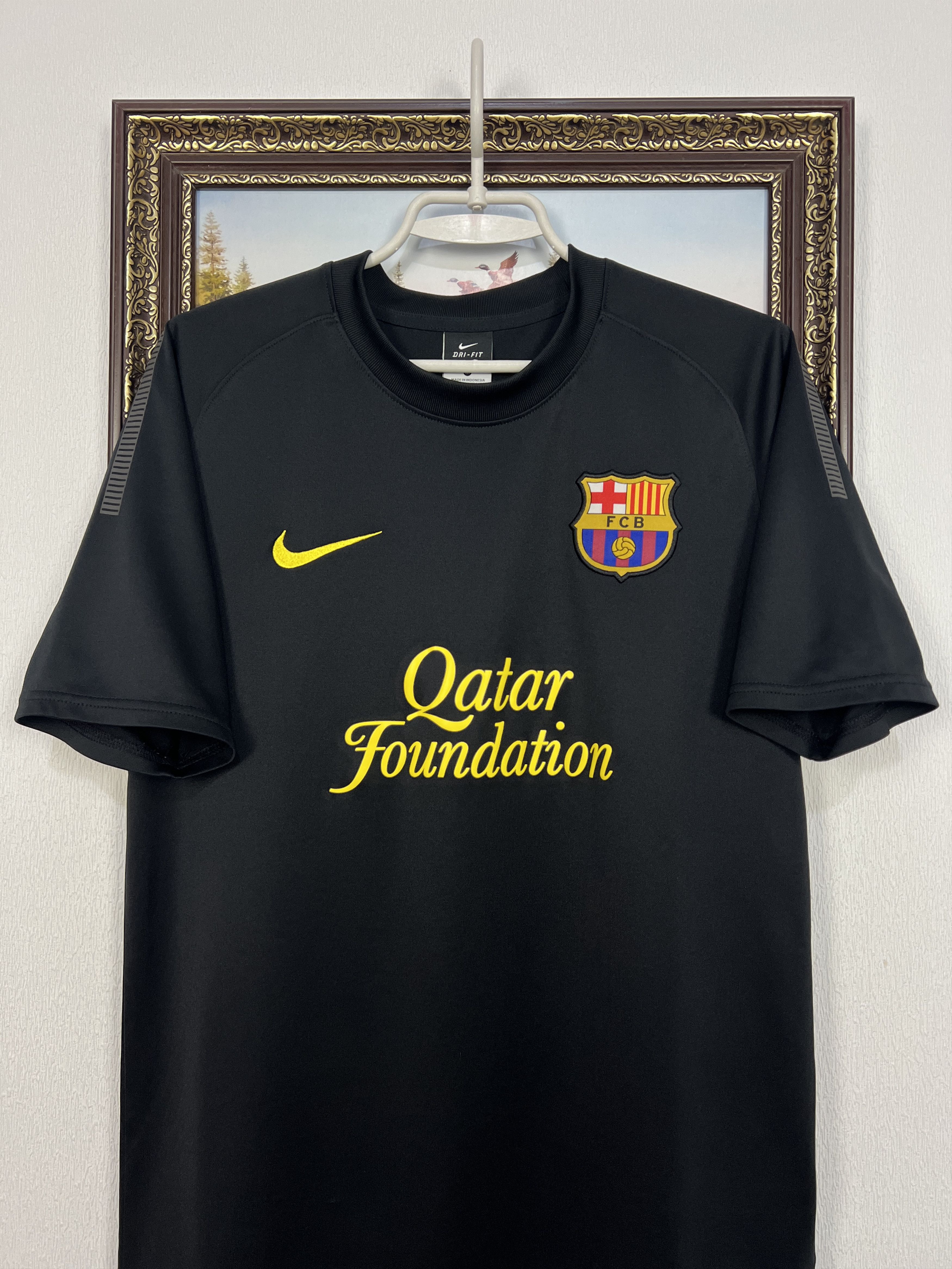 Nike Barcelona Away football shirt 2011 Soccer Nike Black Jersey Size US M / EU 48-50 / 2 - 2 Thumbnail