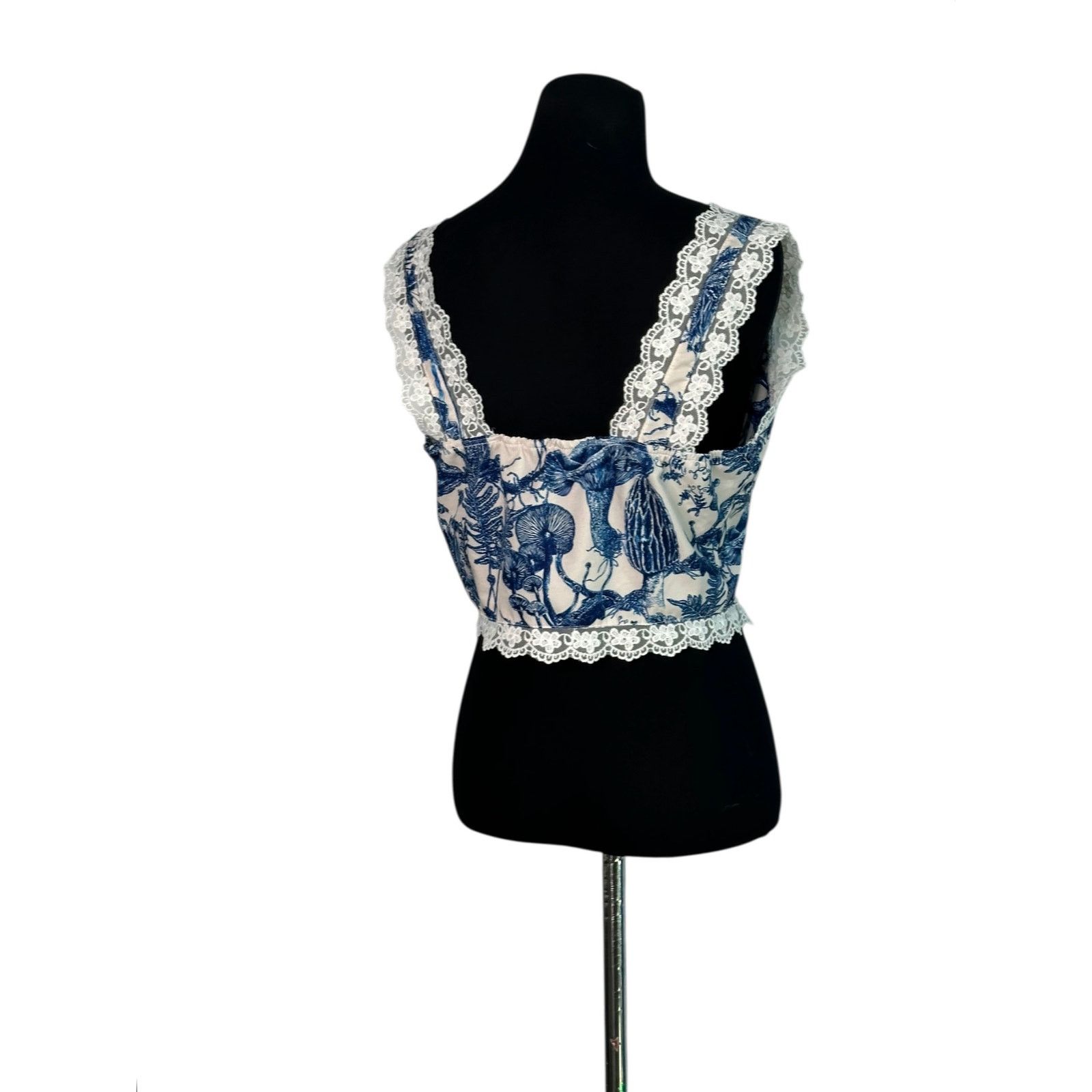 Shein Shein white blue sleeveless crop top bouse size M Size M / US 6-8 / IT 42-44 - 11 Thumbnail