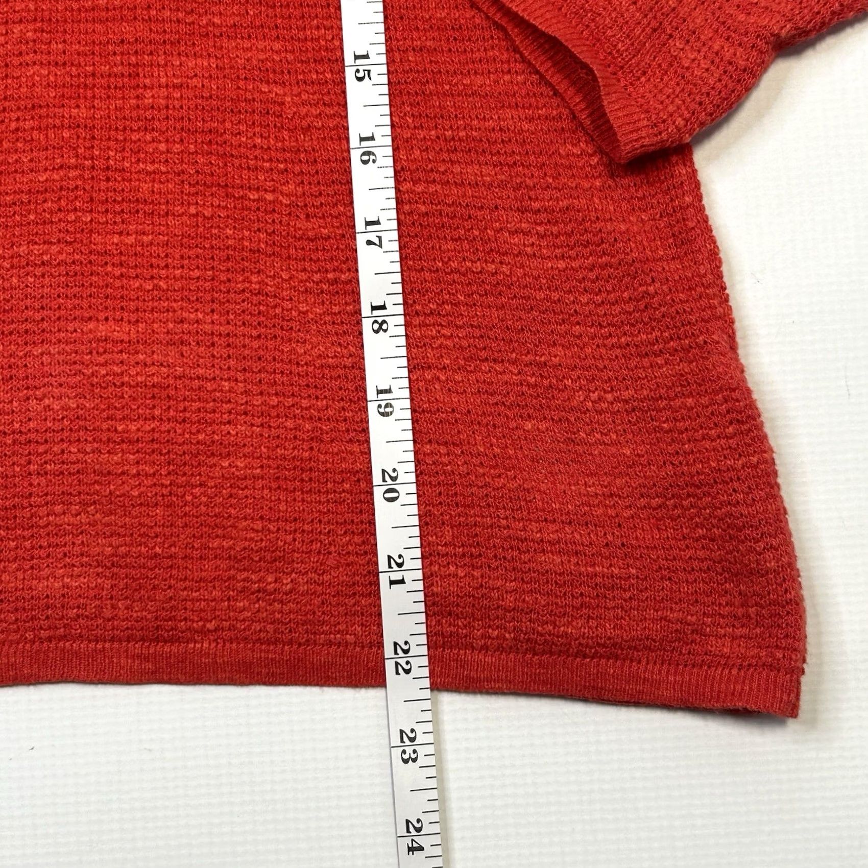 Eileen Fisher VINTAGE Eileen Fisher Cornsilk Organic Linen Cotton Waffle Knit V-Neck Sweater PP XS Size XXS / US 00 / IT 34 - 7 Thumbnail