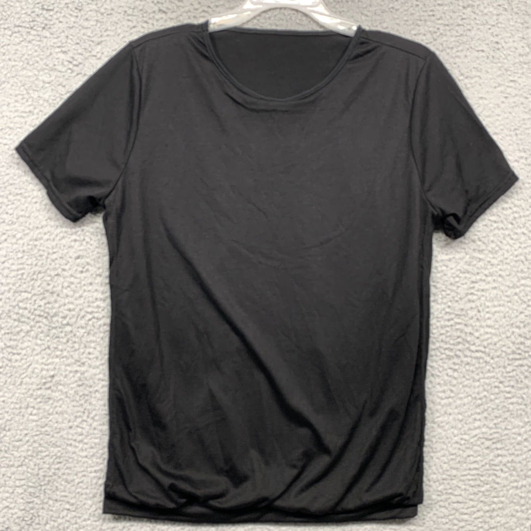 Vintage Maternity Nursing Tee Black XL Elastic Gathered Hem Side Slits Comfortable NWOT Shirt Womens XL Black Nursing Tee Size XL / US 12-14 / IT 48-50 - 2 Thumbnail