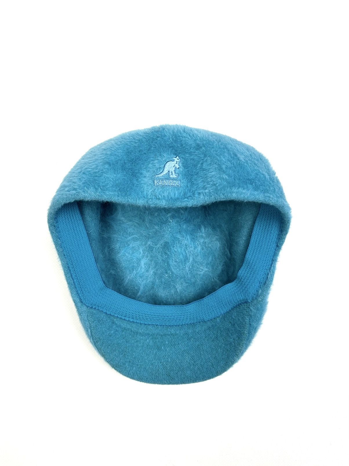 Kangol × Vintage rare Kangol vintage Shavora 506 Fuzzy Cap Blue Hat Y2k Size 30 - 2 Thumbnail