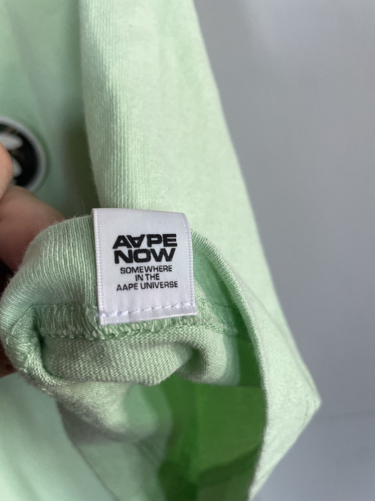Aape × Bape × Nowhere A Bathing Ape AAPE Green Rubber Ape Camo Tee Size US L / EU 52-54 / 3 - 5 Thumbnail