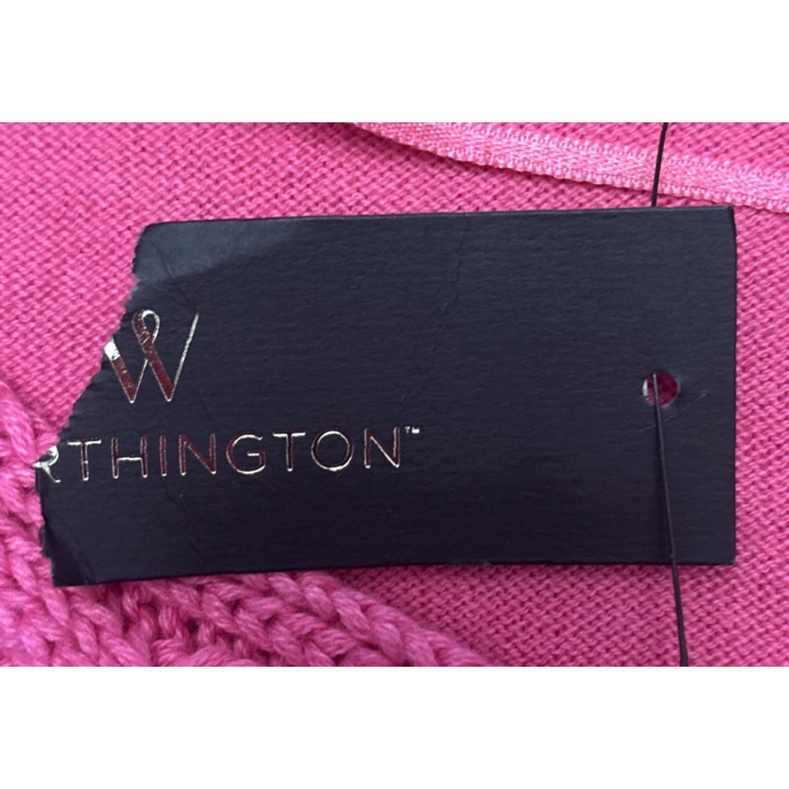 Worthington NWT Worthington Pink Blouse Top 3/4 Sleeve XL Pullover Knit Cotton Ladies Shirt Size XL / US 12-14 / IT 48-50 - 3 Thumbnail