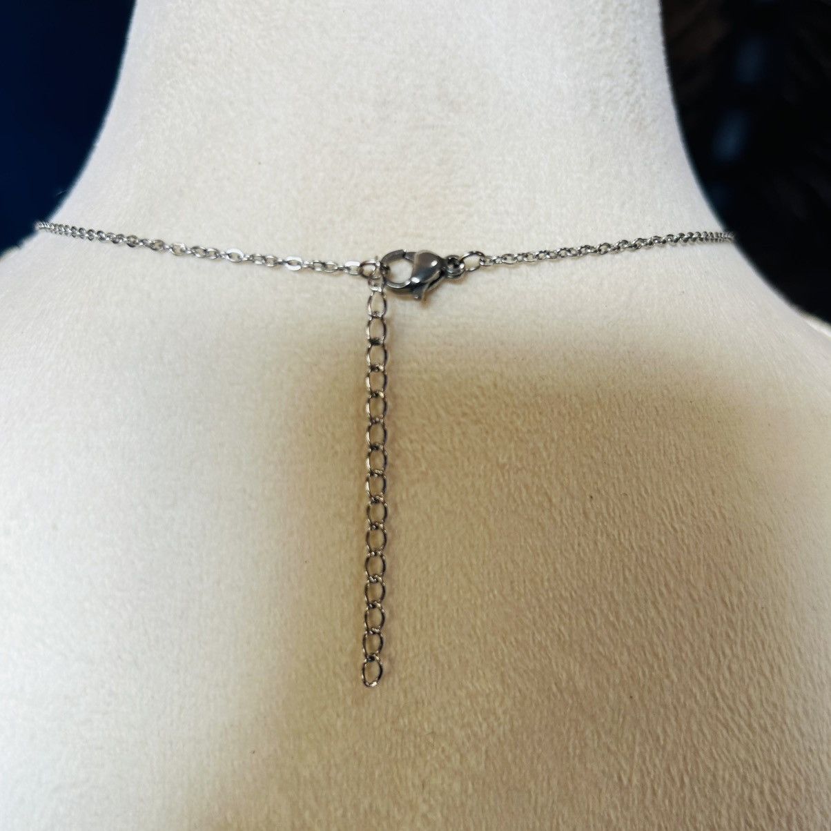 Handmade Handcrafted vintage bead drop pendant on chain necklace Size ONE SIZE - 5 Thumbnail