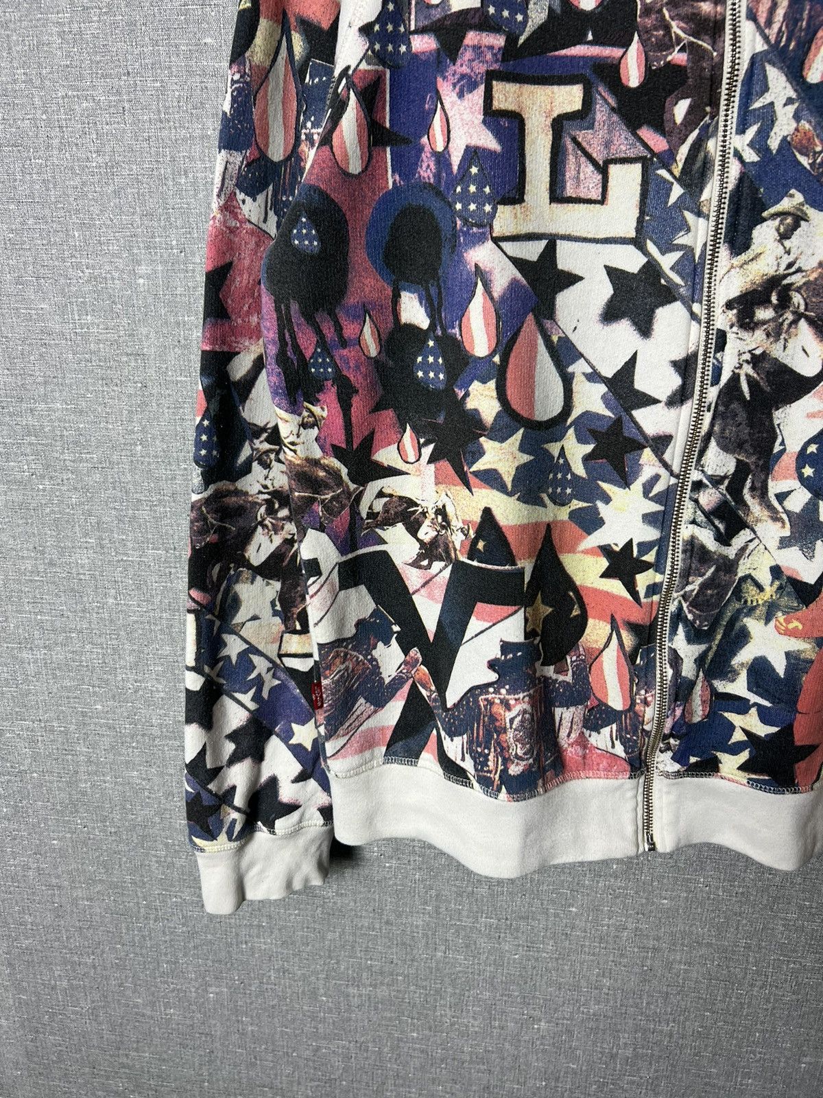 Levi's Vintage Levis Engineered Jeans All Over Printed Zip Hoodie Size US L / EU 52-54 / 3 - 6 Thumbnail