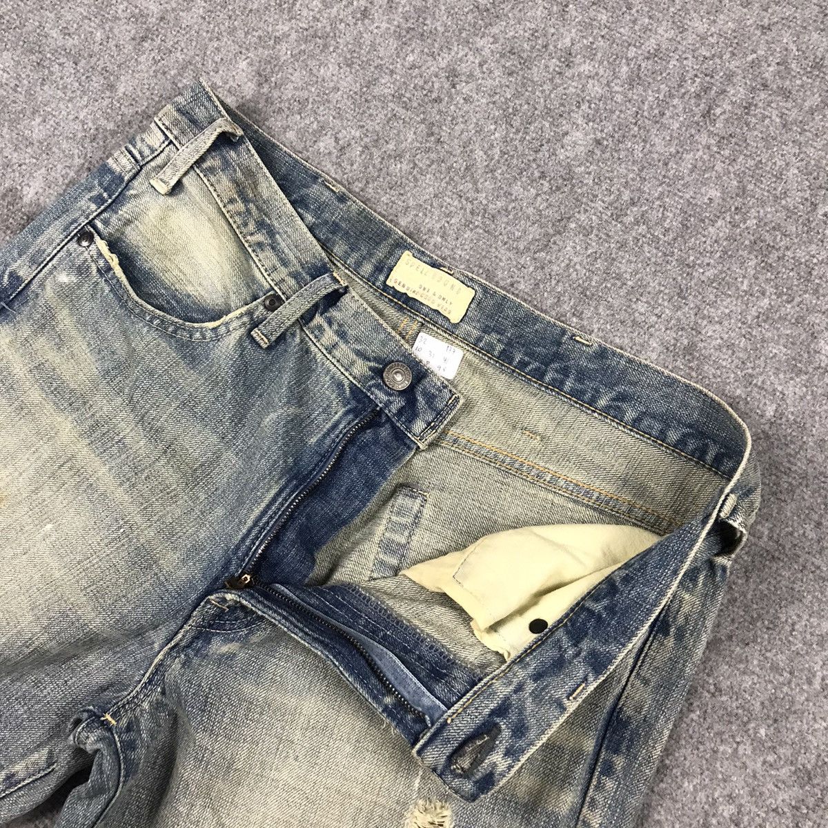 If Six Was Nine × Japanese Brand × Spellbound FALRE SPELLBOUND BOOTCUT DISTRESSED DENIM PANTS Size US 32 / EU 48 - 9 Thumbnail