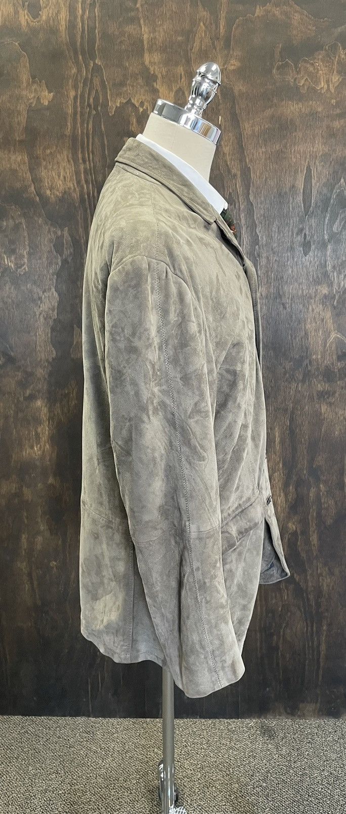 John Varvatos Butter Soft Goat Suede Jacket Size 46R - 5 Thumbnail